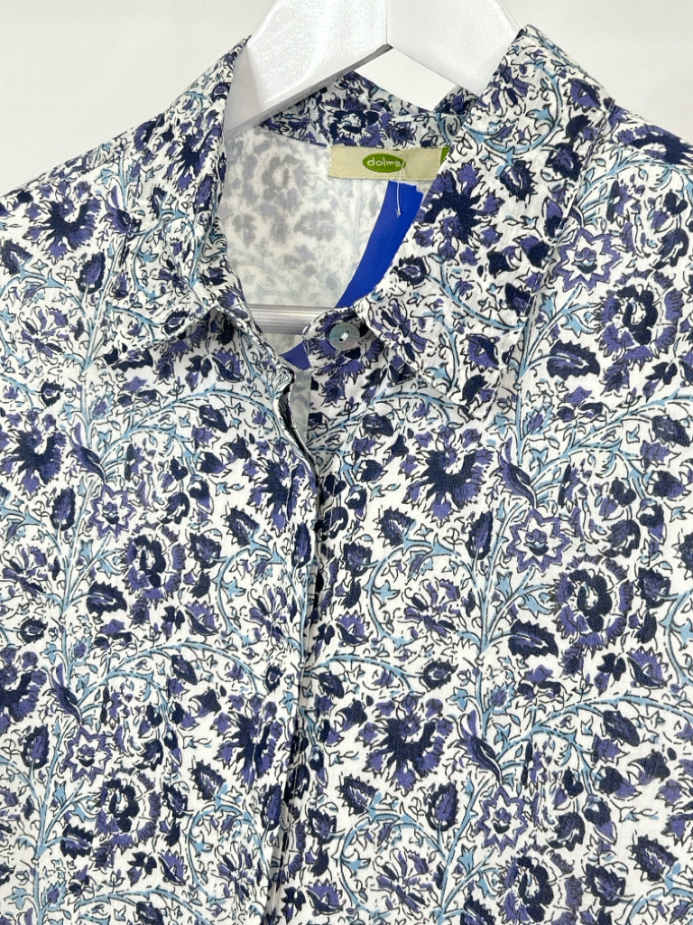 DOLMA Size L Blue Print Women's Dress