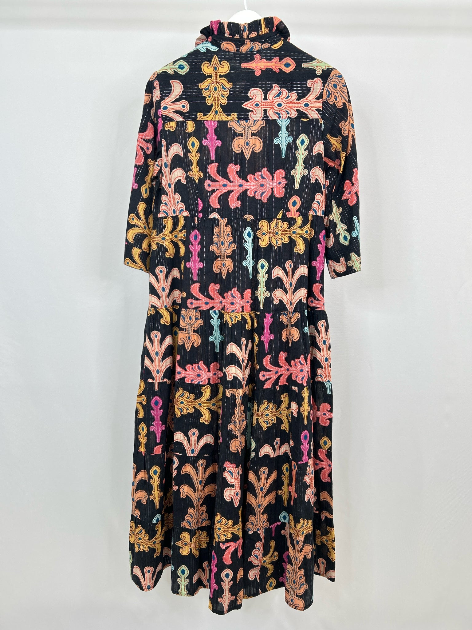 BE BOHO Size S Black Print Women Dress