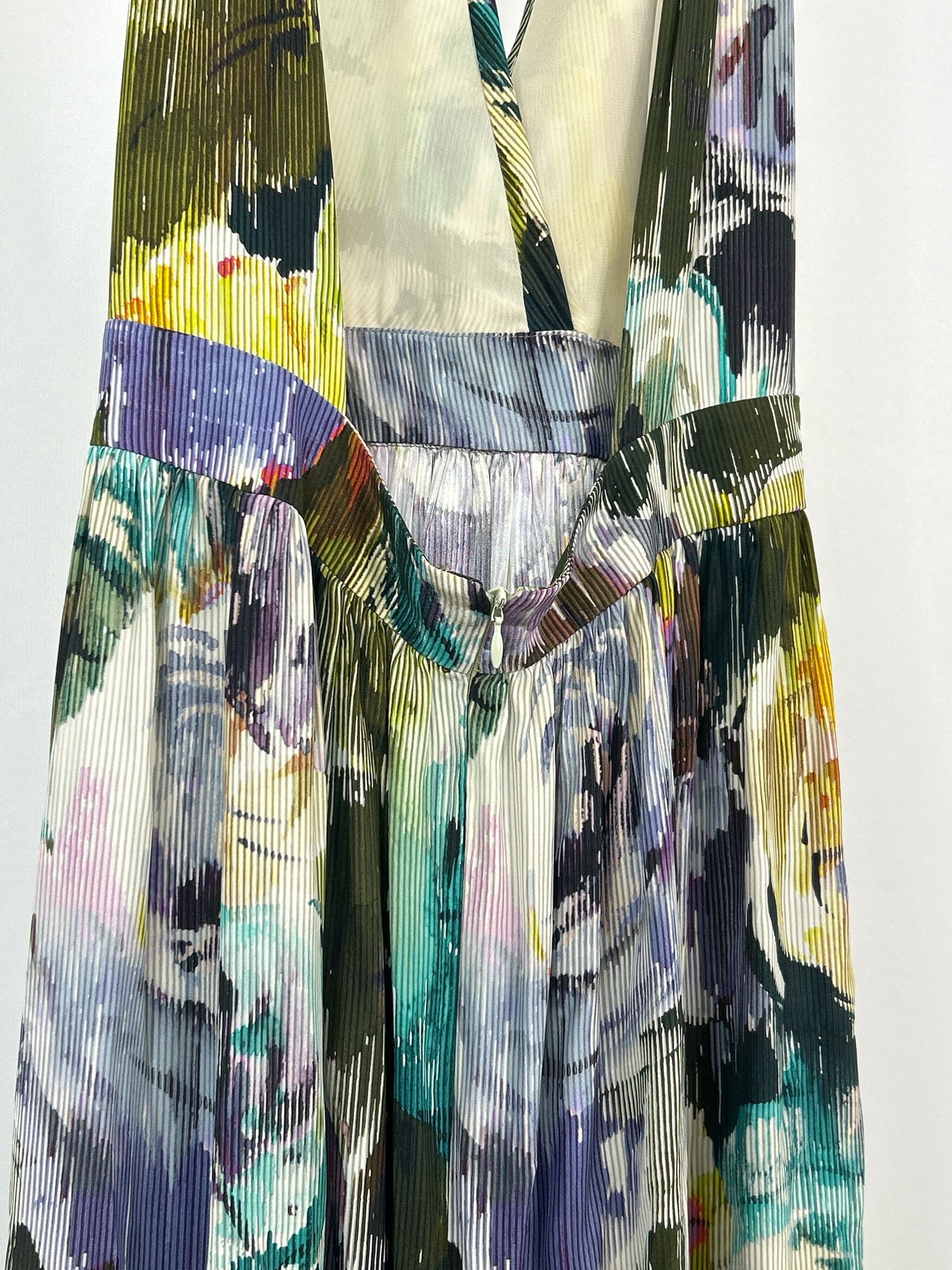 DOLORES PROMESA Size 38 Green Print Women Dress