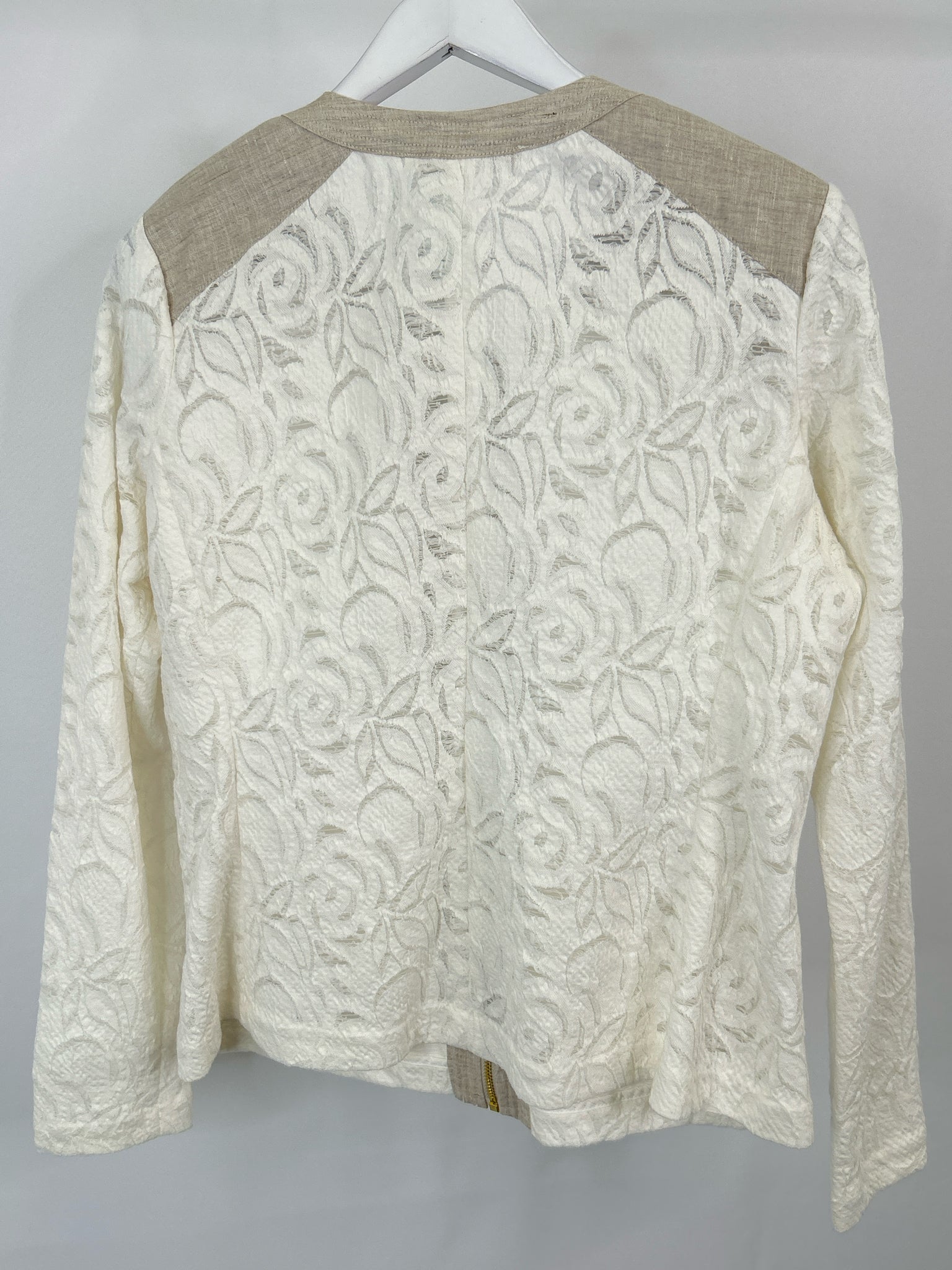 BOSTON PROPER Size L White Women Jacket