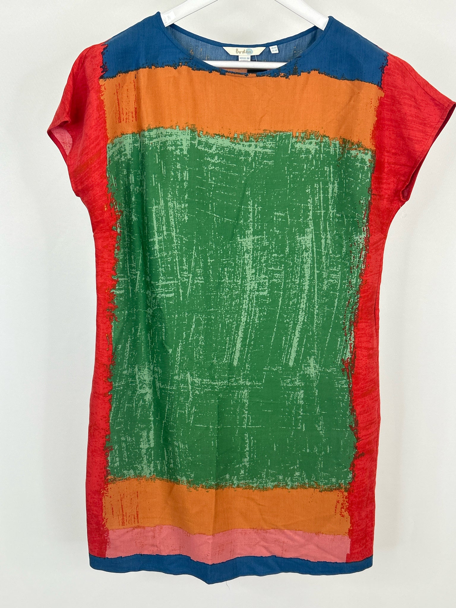 BODEN Size 4R Green Print Women Dress