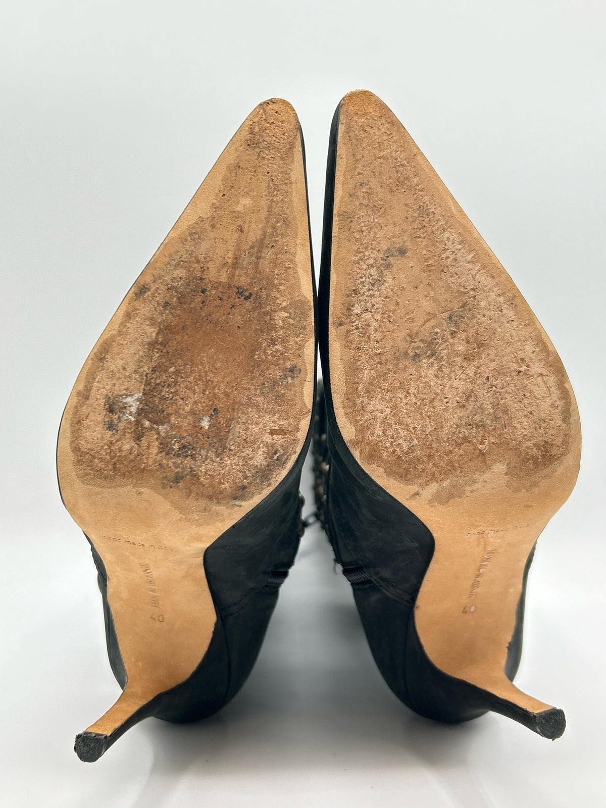 MANOLO BLAHNIK Size 40 Black Women Boots