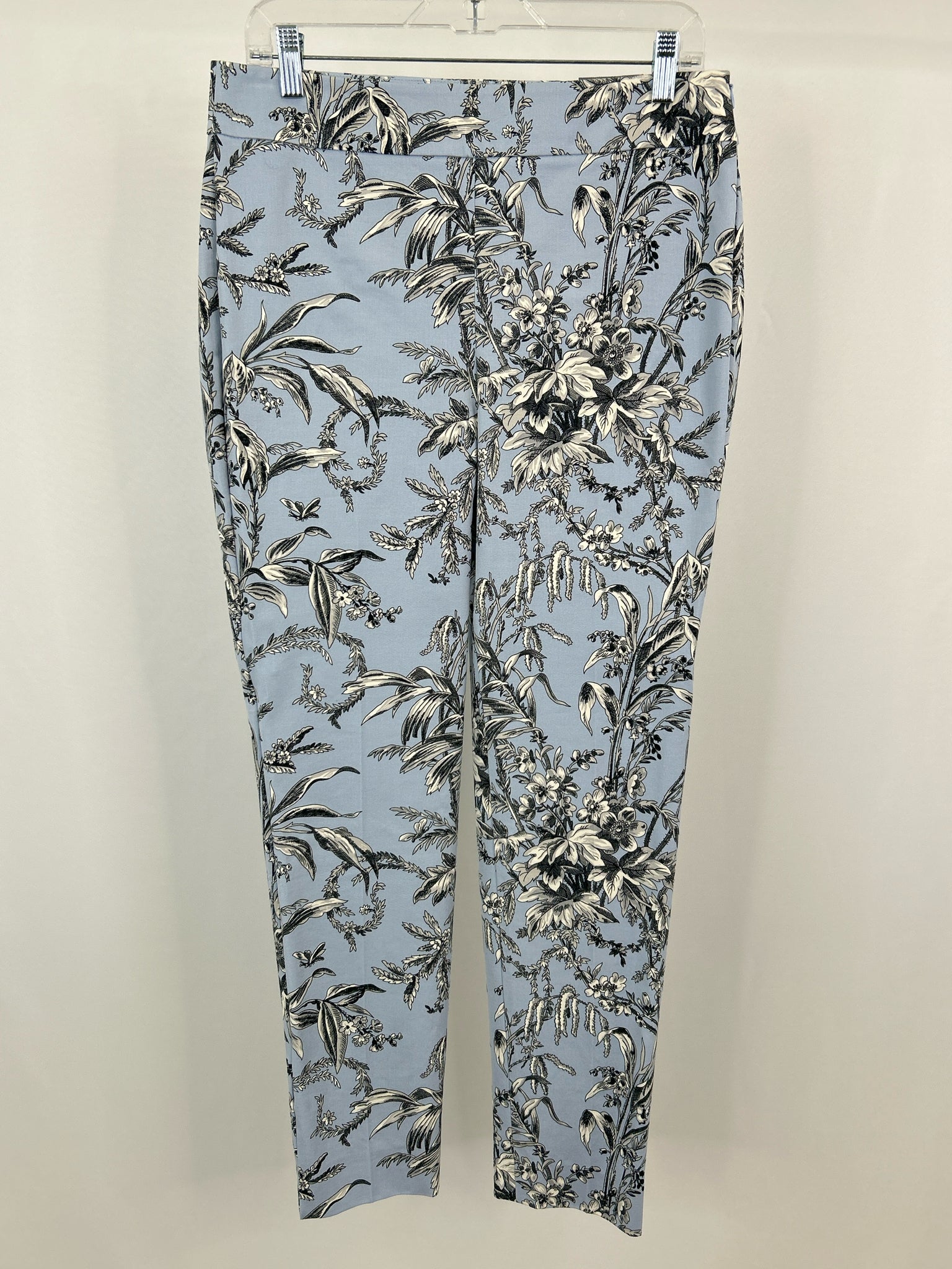 TALBOTS Size 6 Blue Print Women Pants