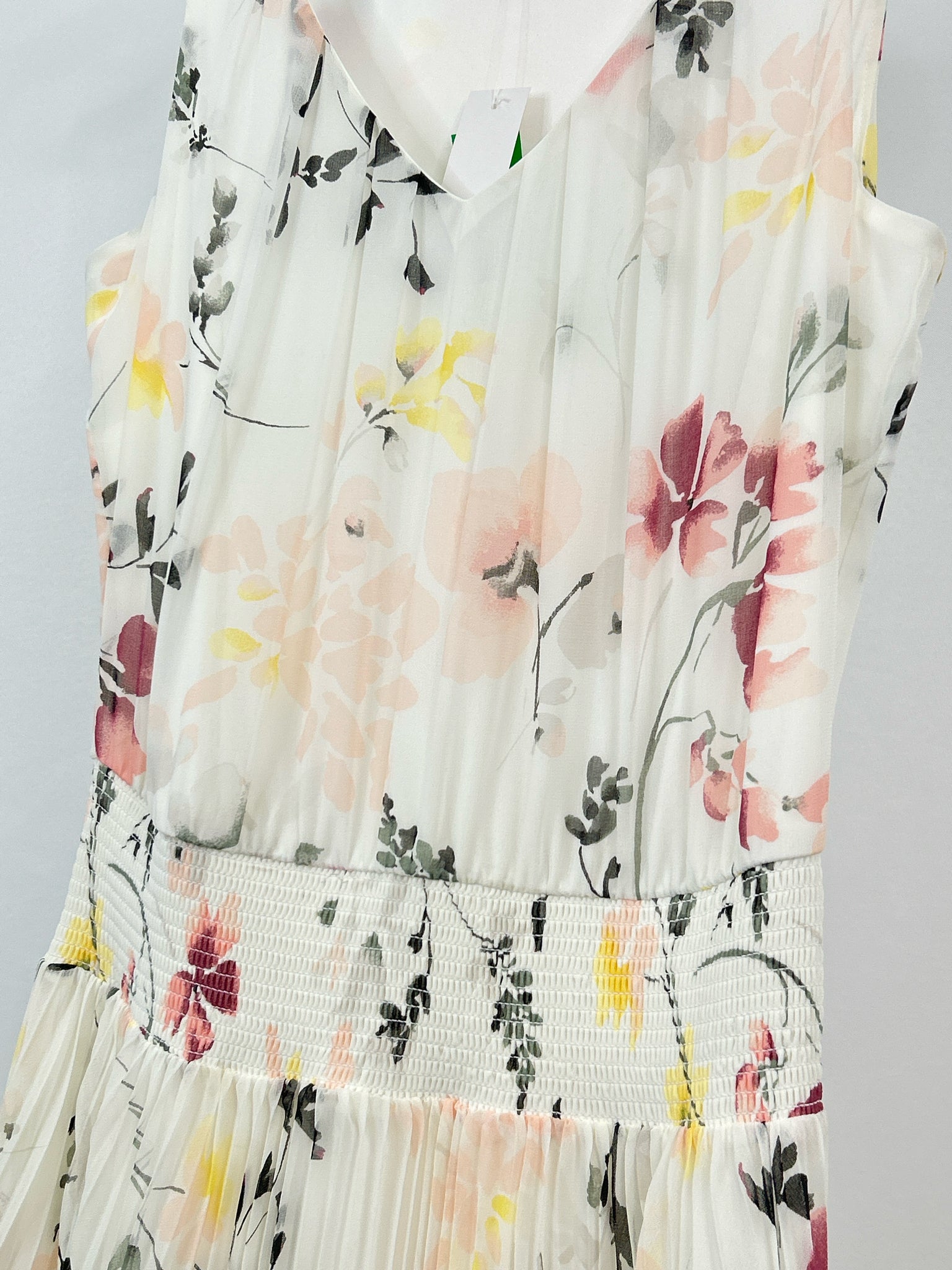 White House Black Market NWT Size 6 White Print Women's Dress