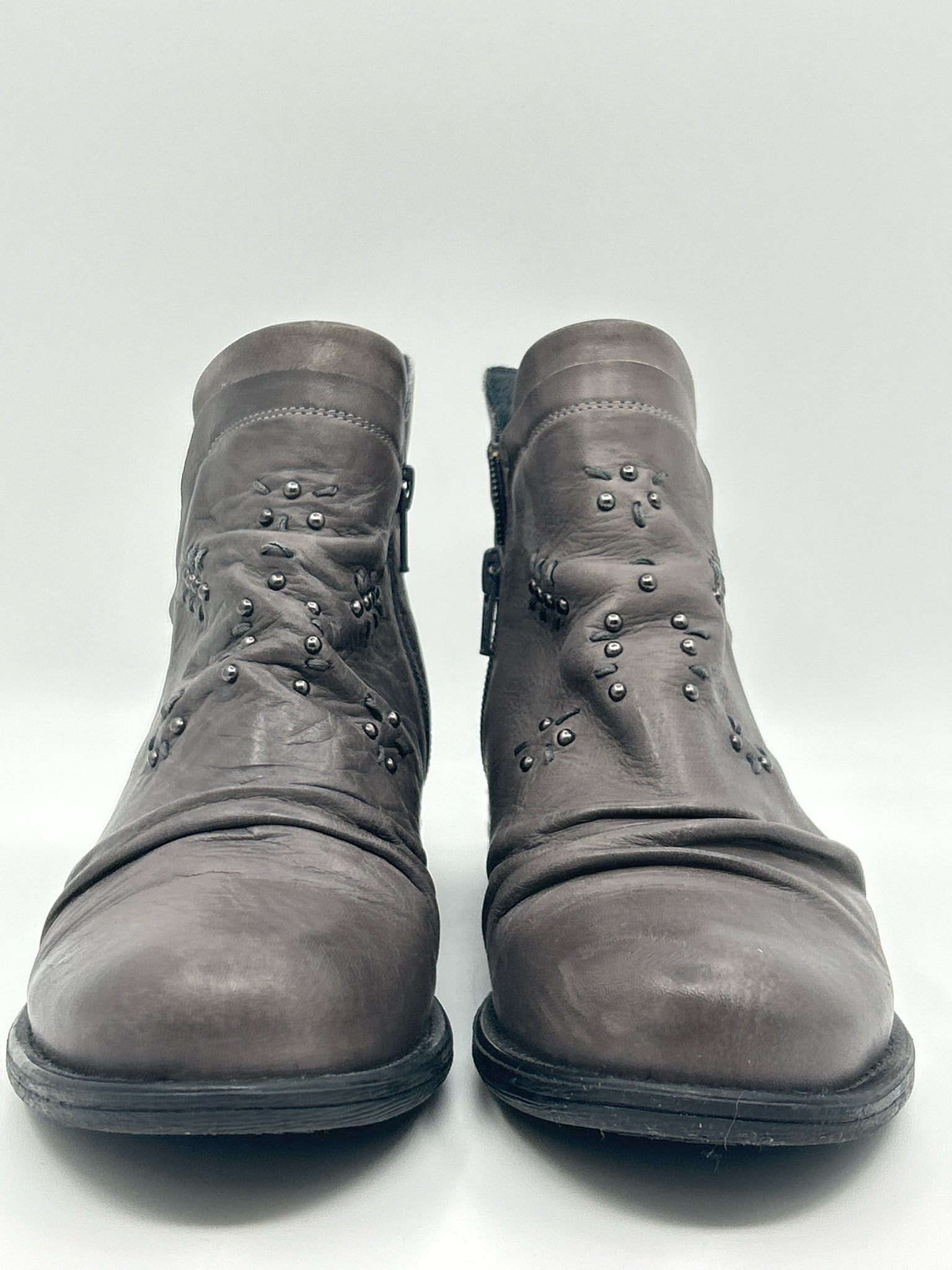 MIZ MOOZ Size 37 Dark Gray Women Booties