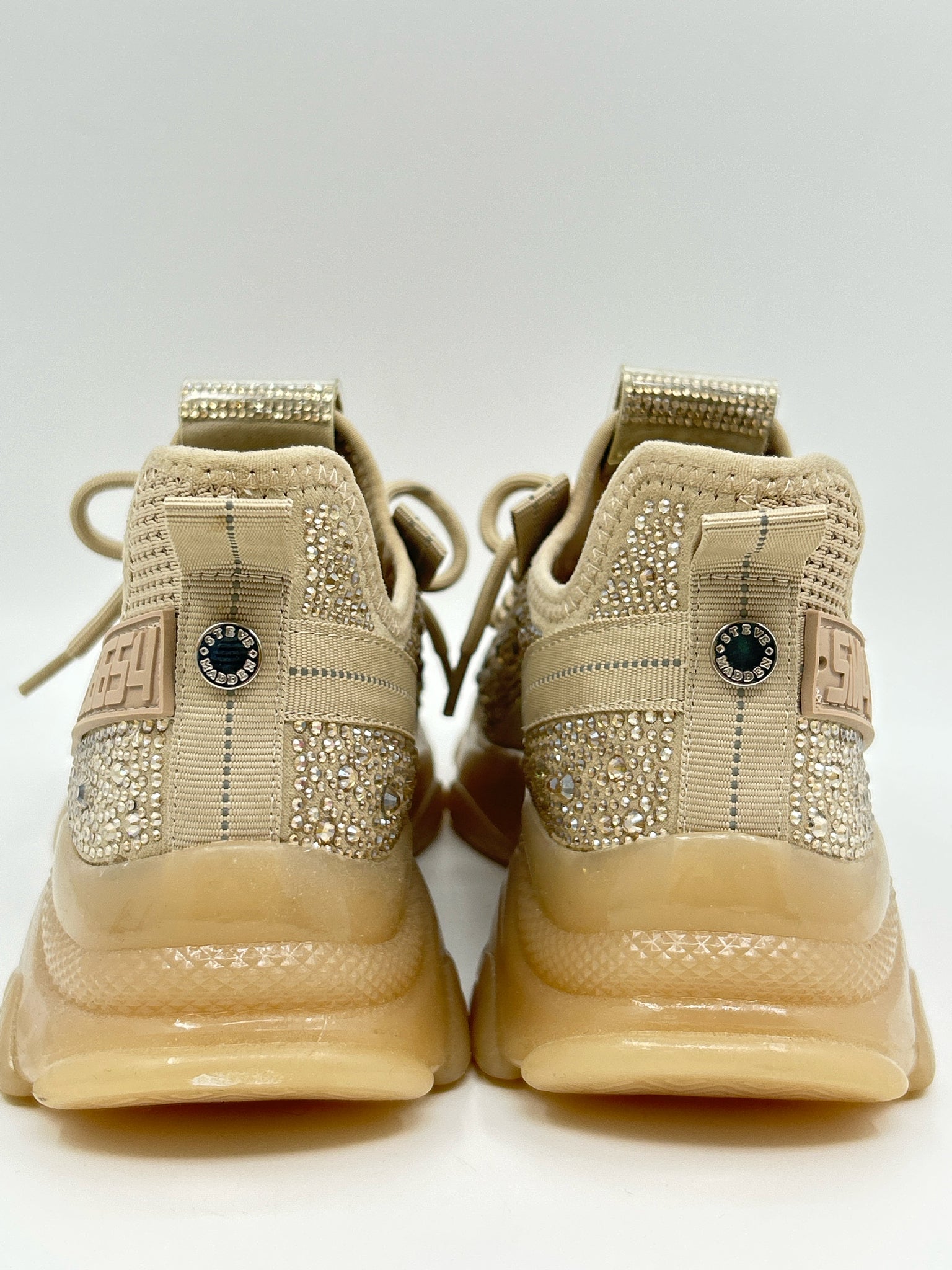 STEVE MADDEN Size 7M Beige Women Sneakers