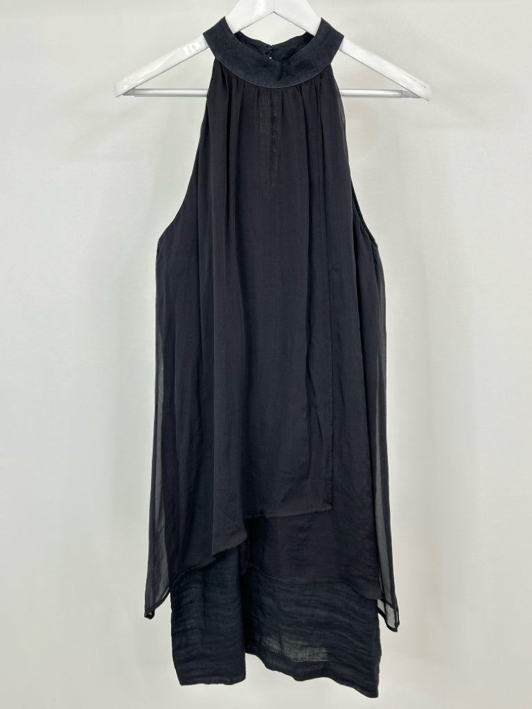 120% LINO Size L Navy Women's Dress