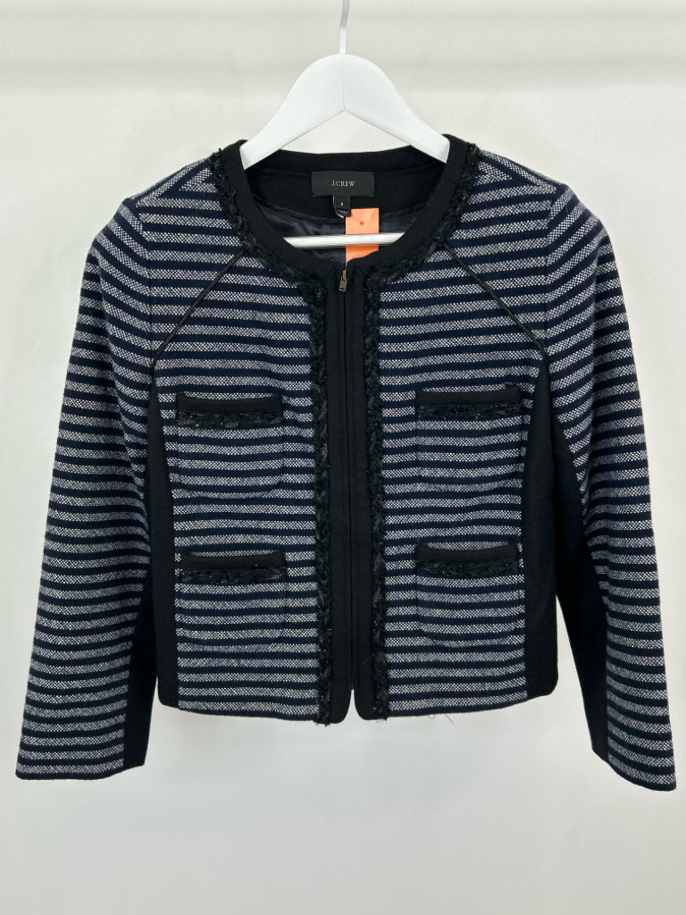 J CREW Women Size 8 Navy Jacket