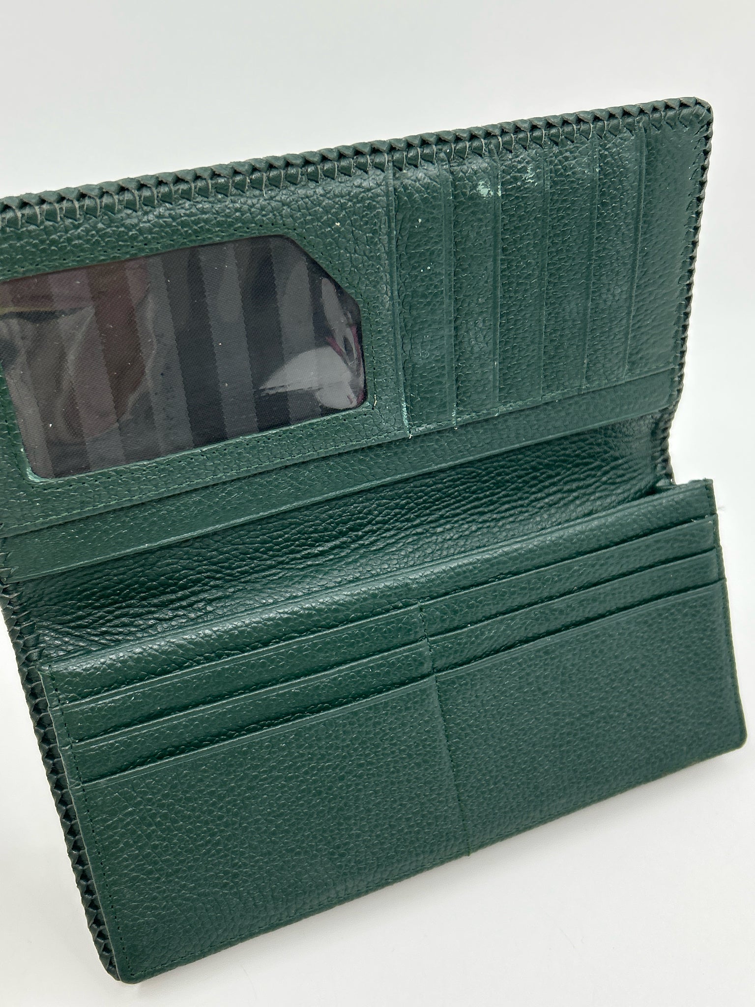 NO BRAND Green Genuine Alligator Women Wallet