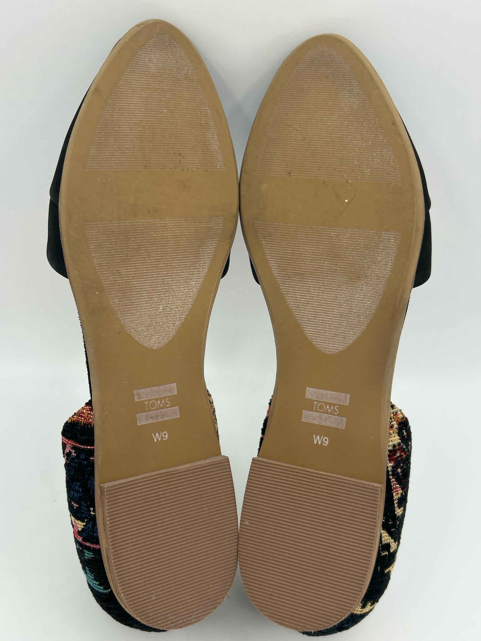 TOMS Size 9W Black Women Flats