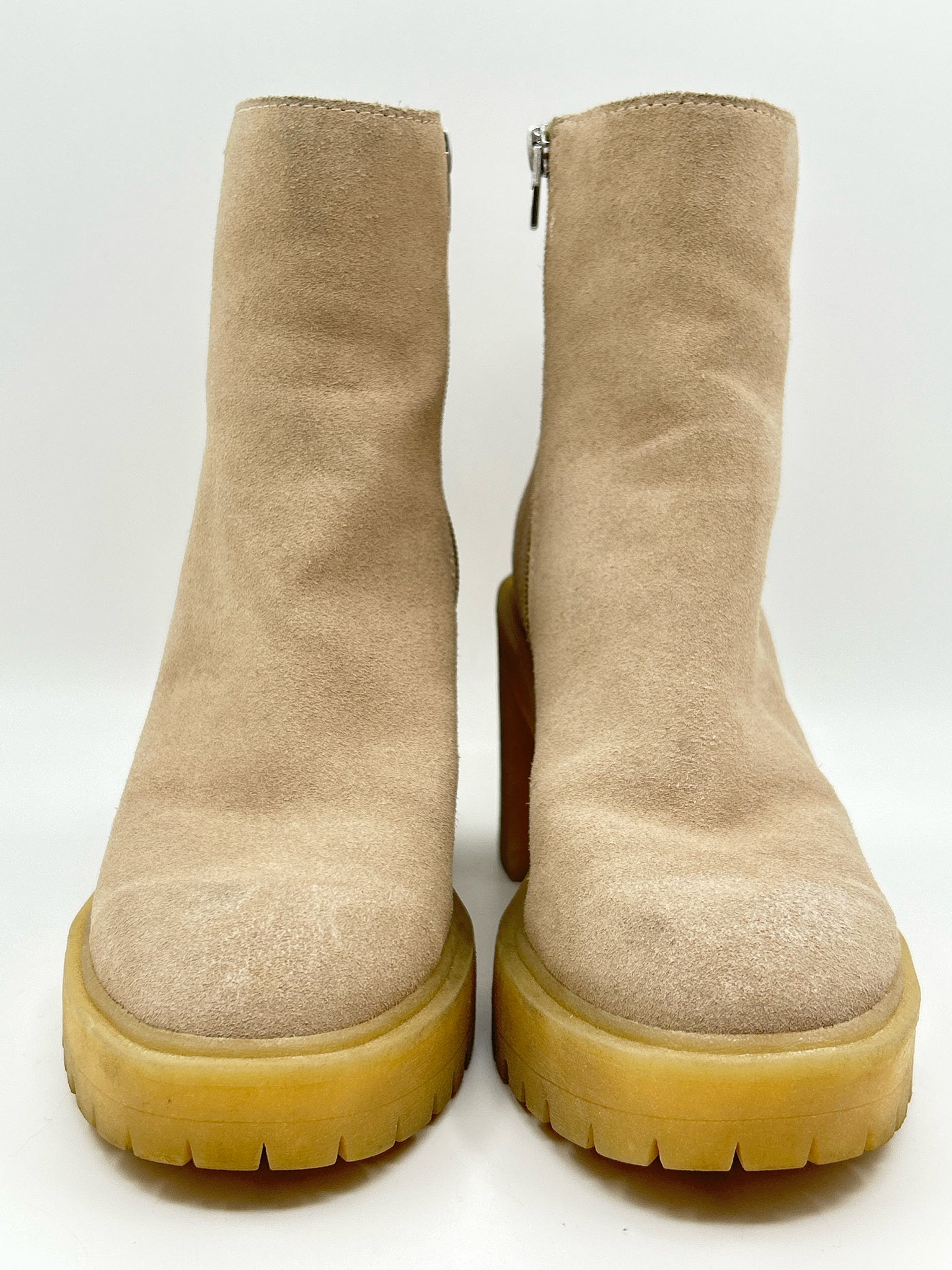 DOLCE VITA Size 7.5 Beige Women Booties