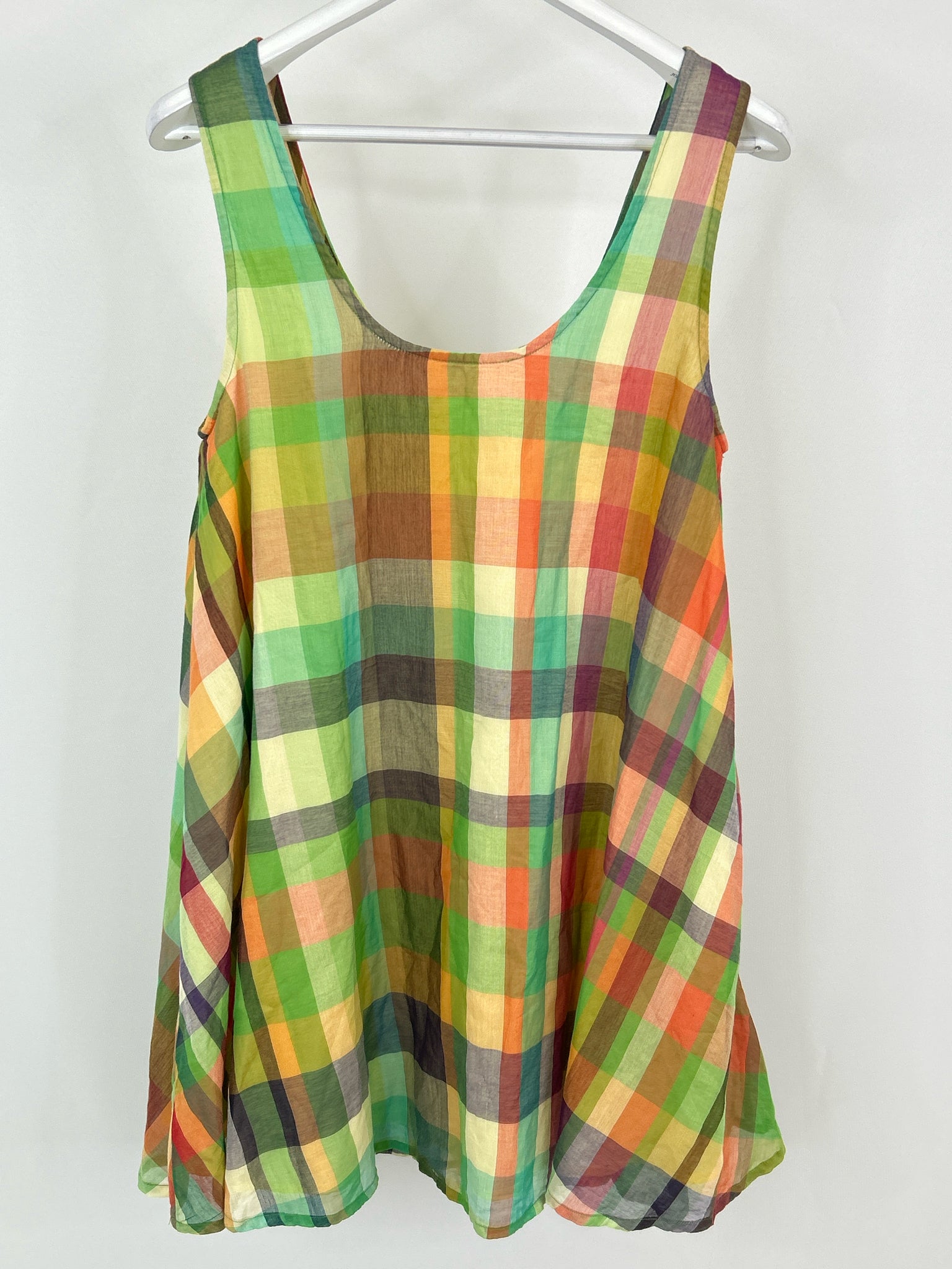 TUCKERNUCK Size S Green Plaid Women Dress