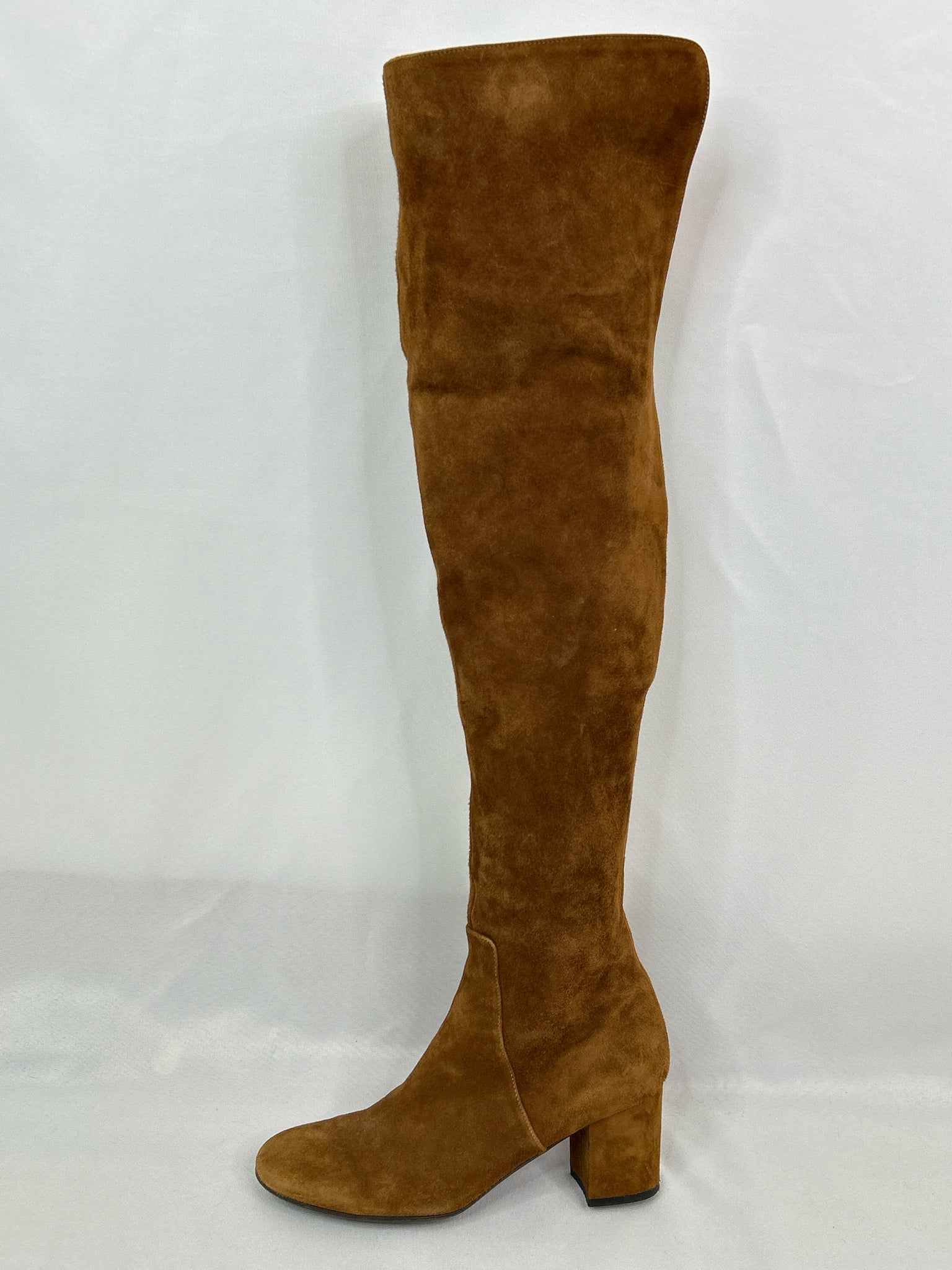 BARNEYS Size 38.5 COGNAC Women Boots