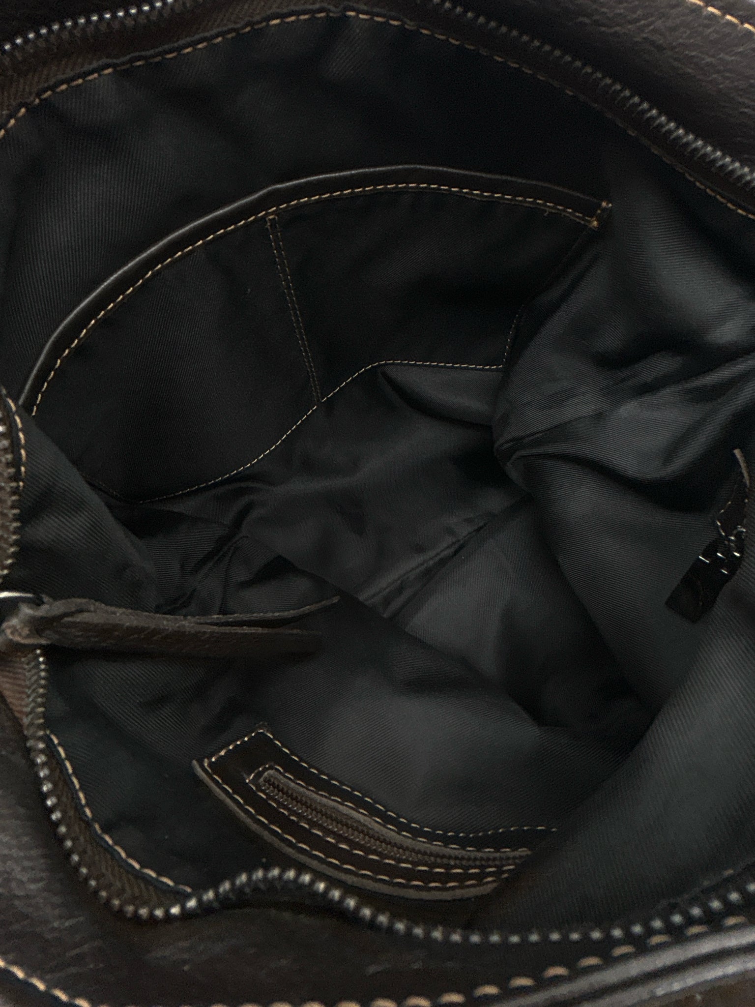 Giannotti Brown and White Women Purse