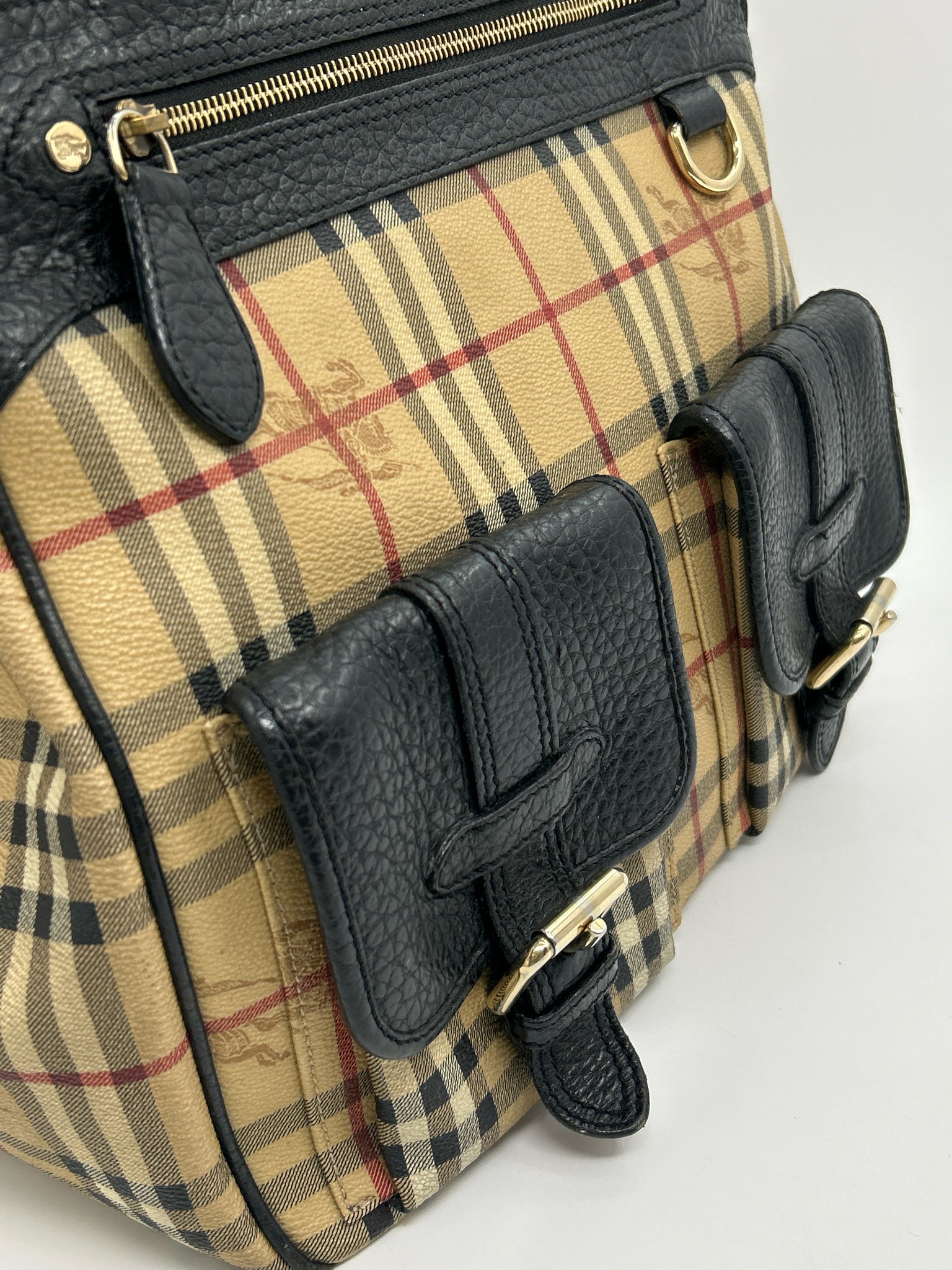 BURBERRY Brown Plaid Women Tote