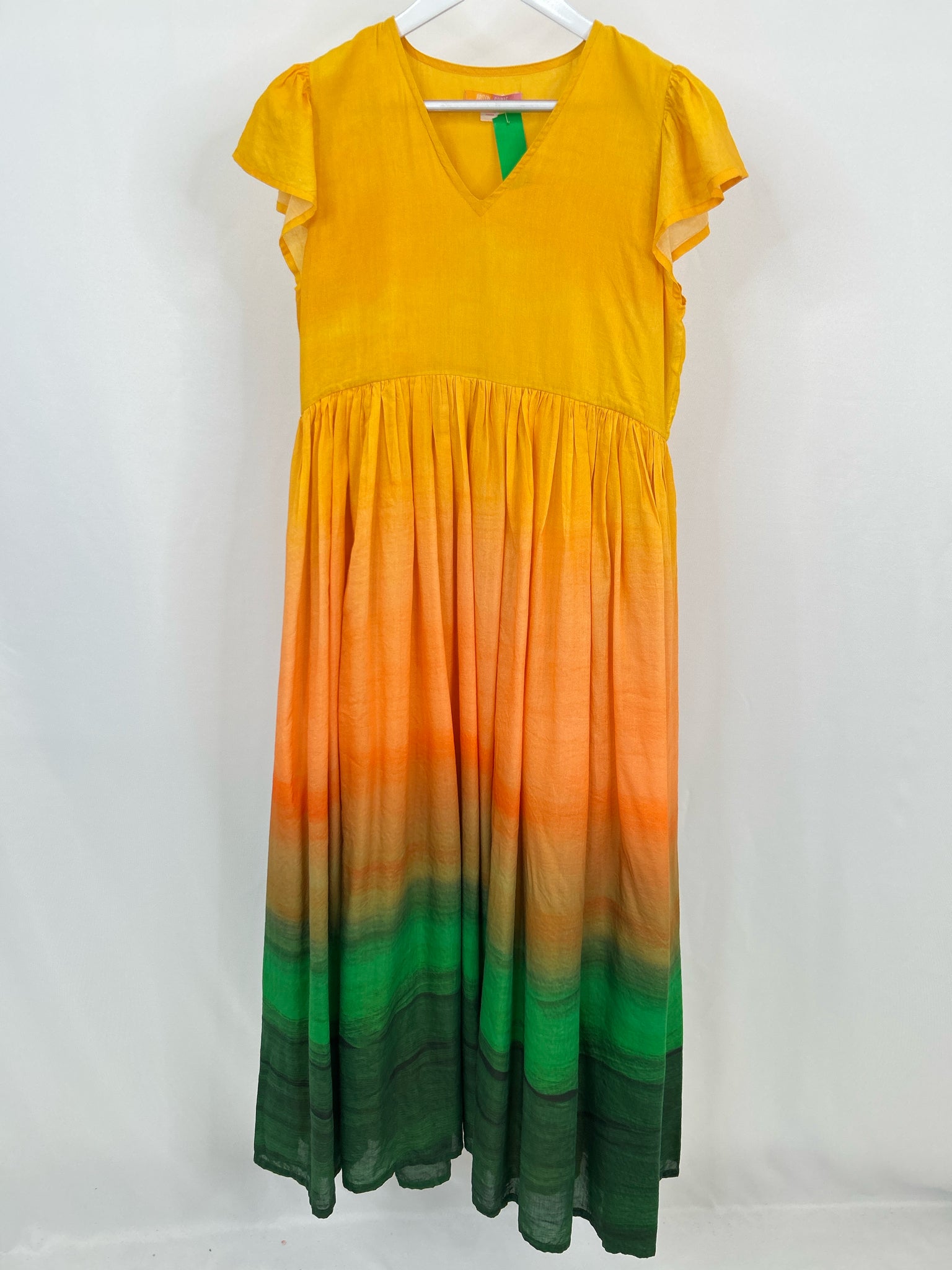 Briton Court Size M Yellow and green Women Dress