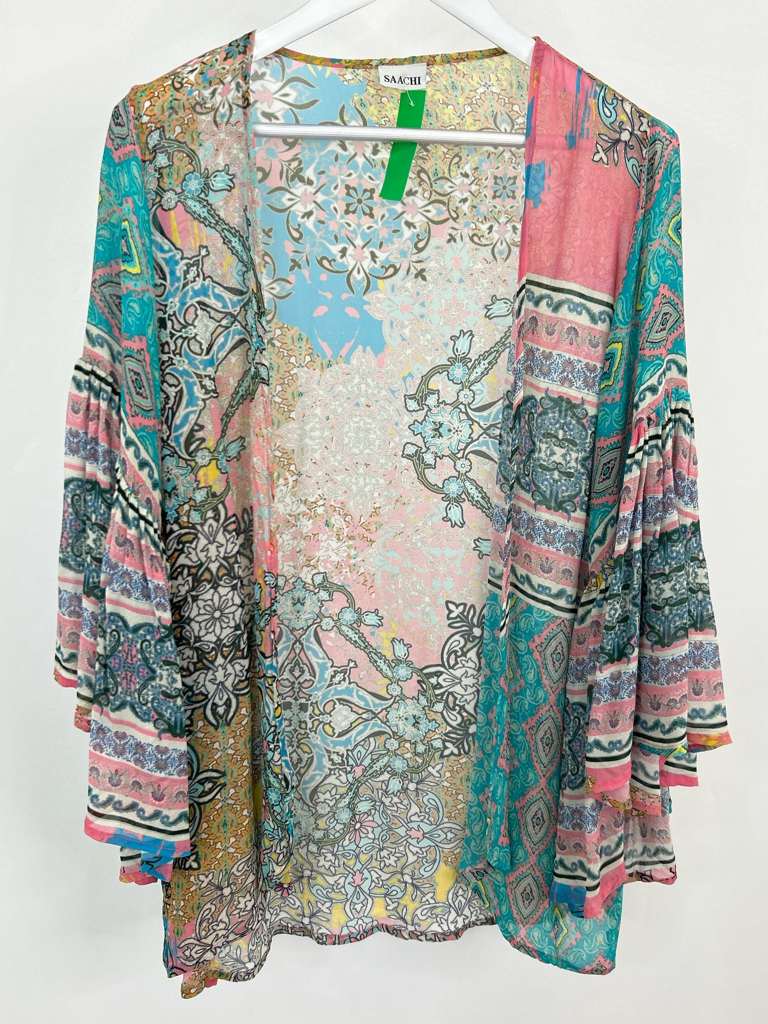 Saachi Size One Size pastel print Women Kimono