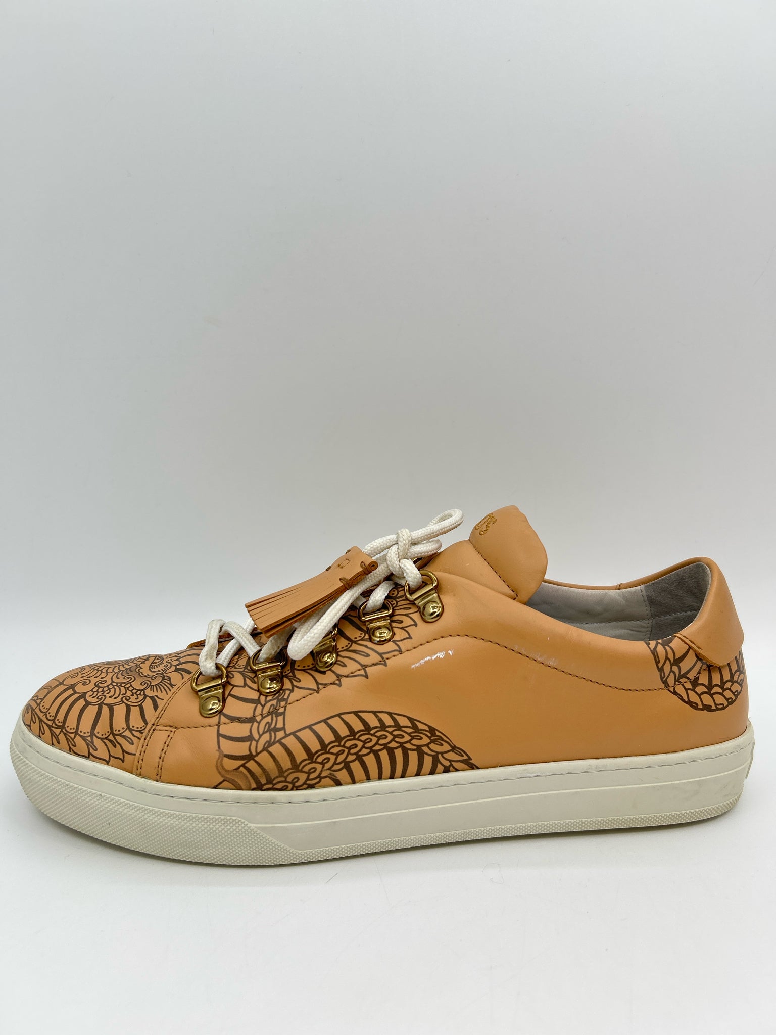 TOD'S Size 41.5 Tan Women Sneakers