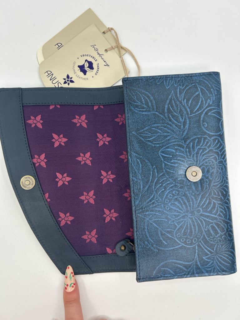 ANUSCHKA Blue Women's Wallet