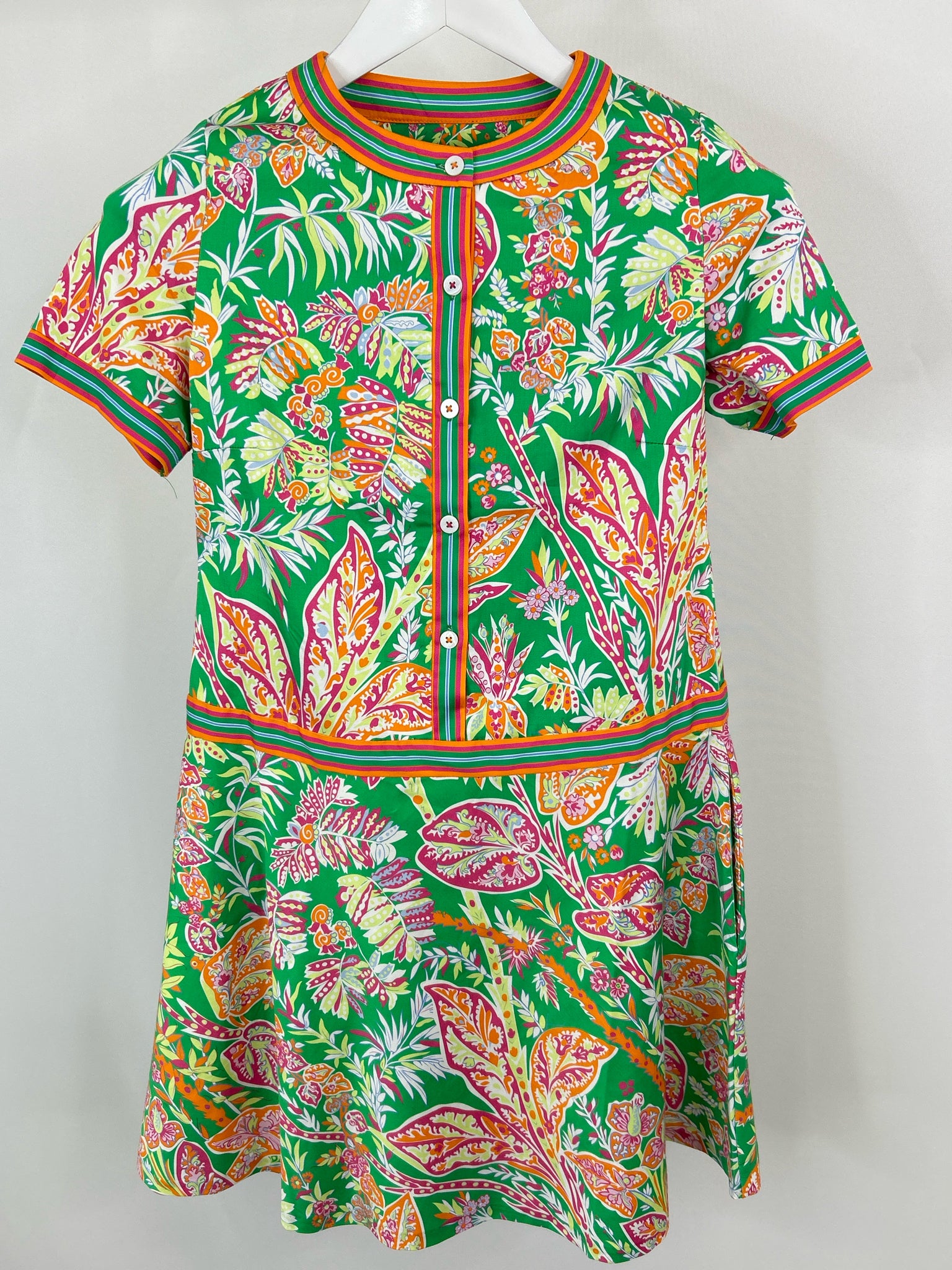 GRETCHEN SCOTT Size XXS Green Print Women Dress