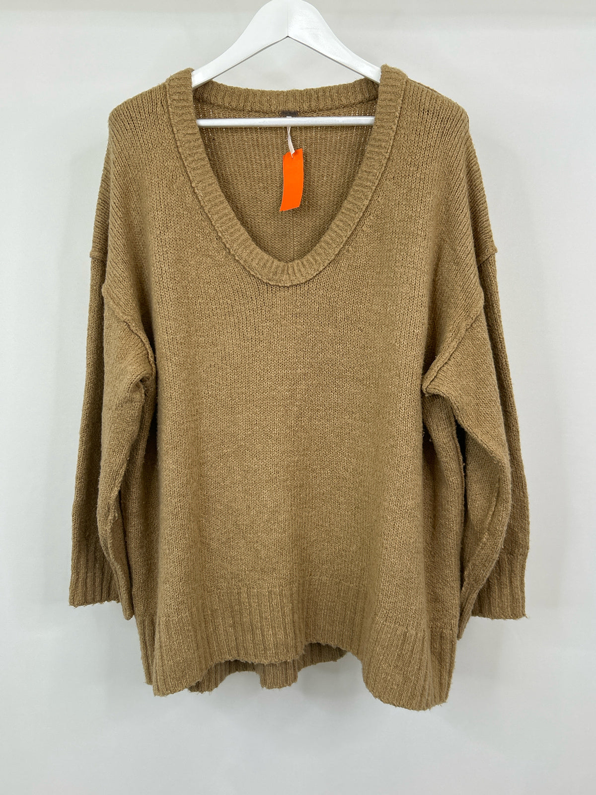FREE PEOPLE Size L Brown Women Sweater