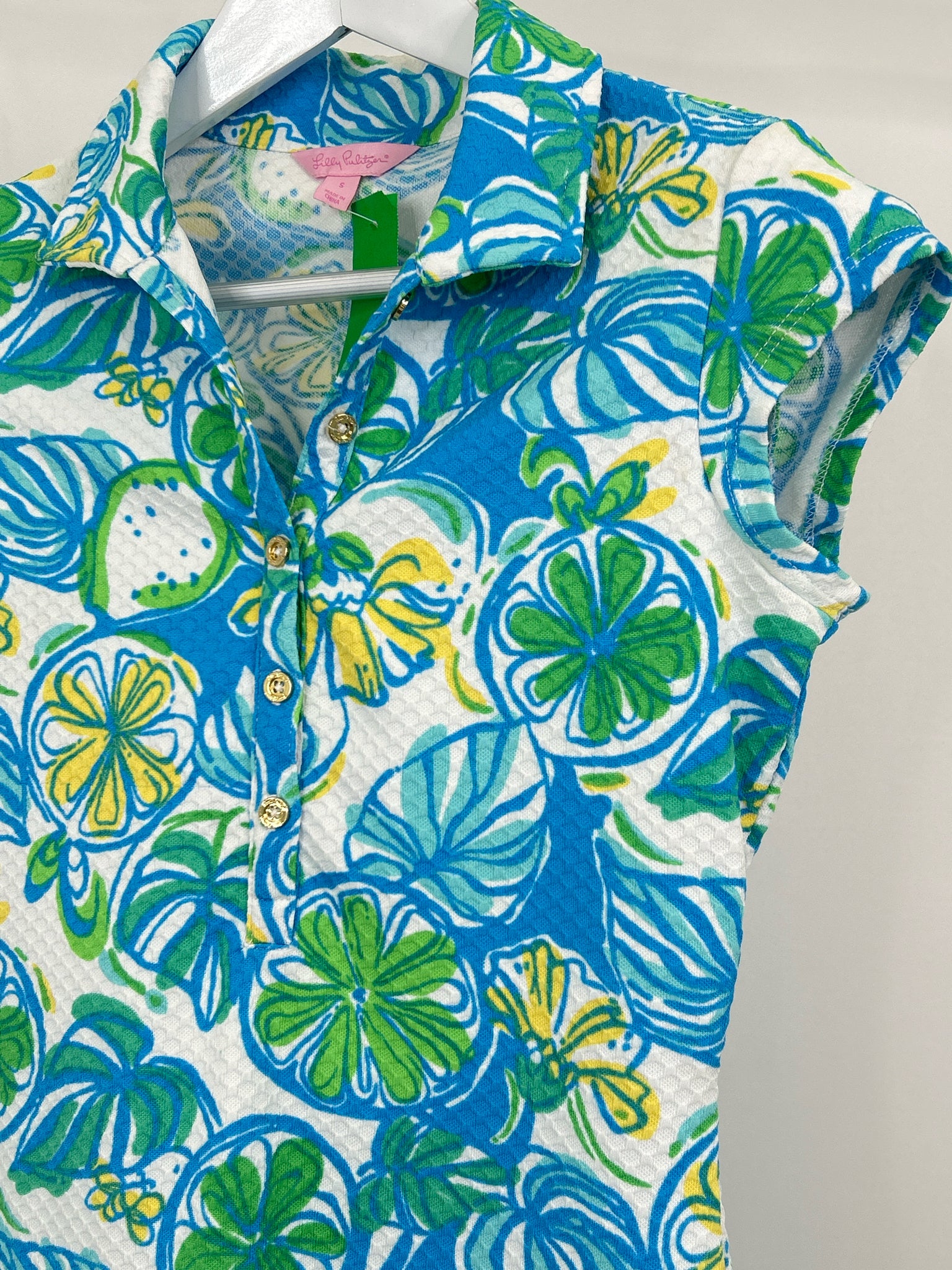 LILLY PULITZER Size S BLUE AND GREEN Women's Dress