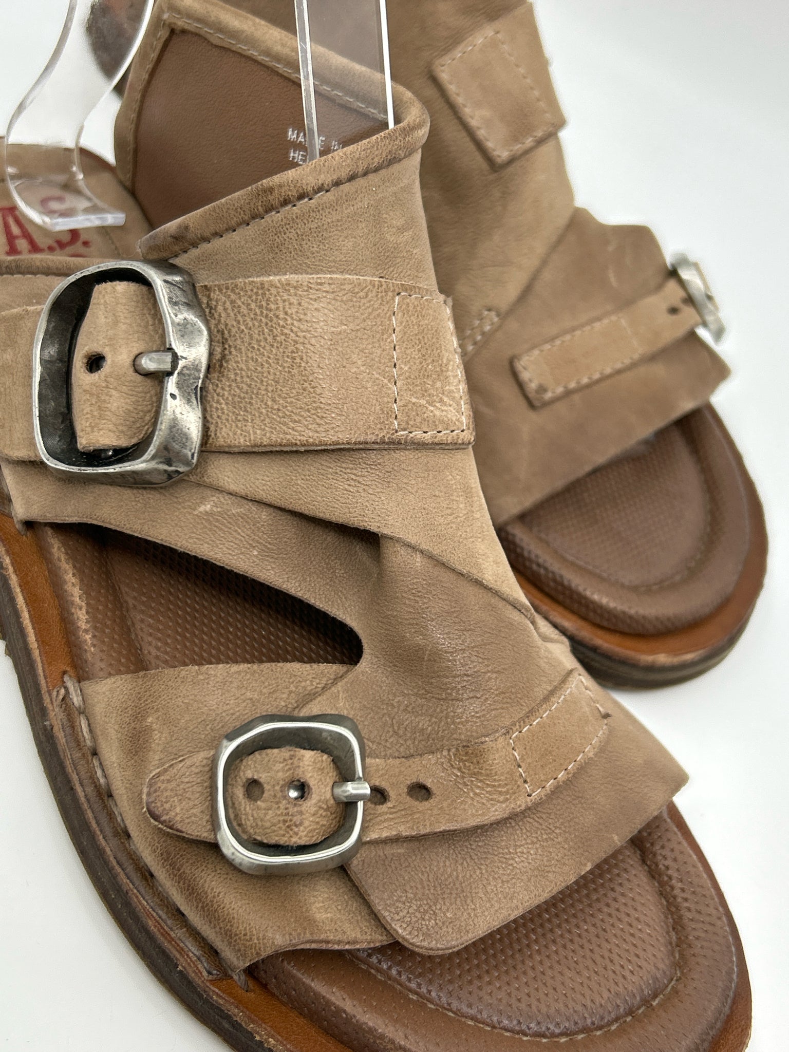 A.S. 98 Size 40 Taupe Women Sandal