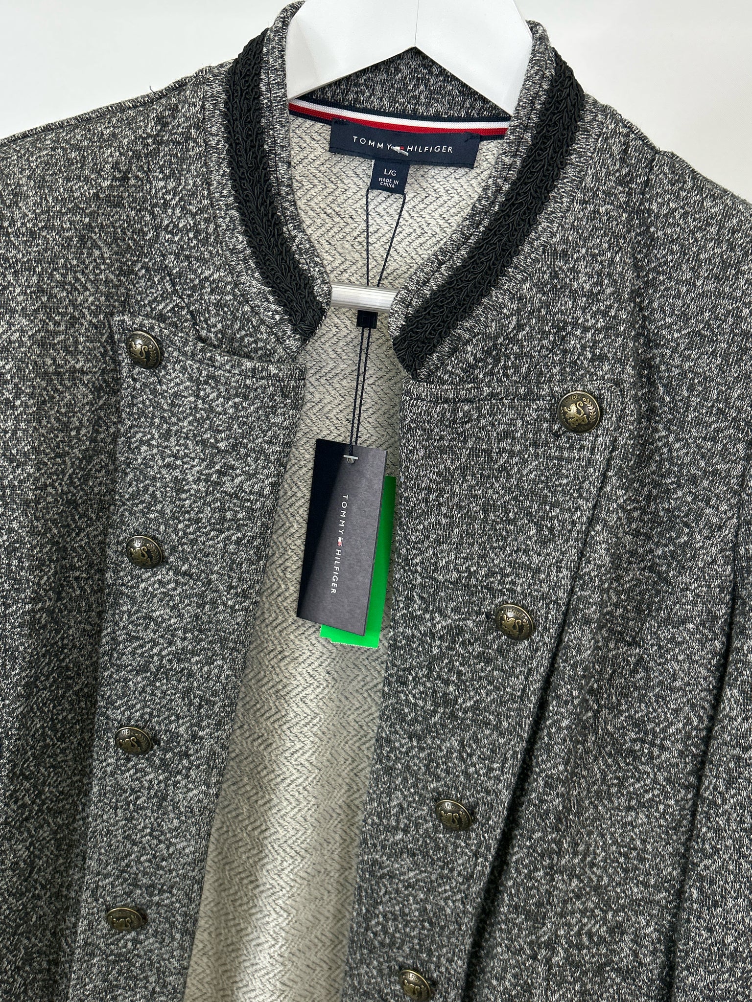 TOMMY HILFIGER Size L Grey Women Jacket