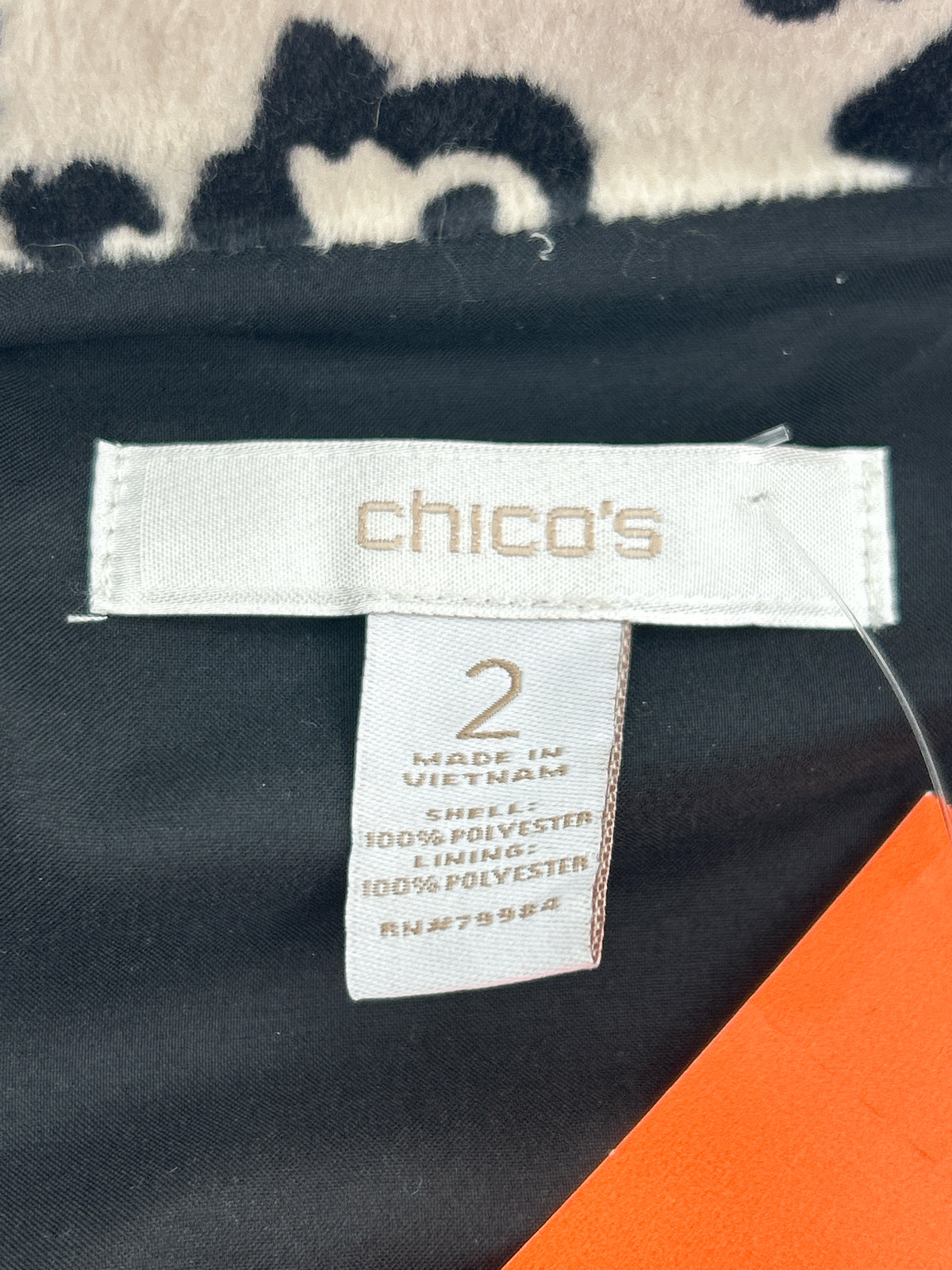 CHICO'S Size L Animal Print Women Jacket