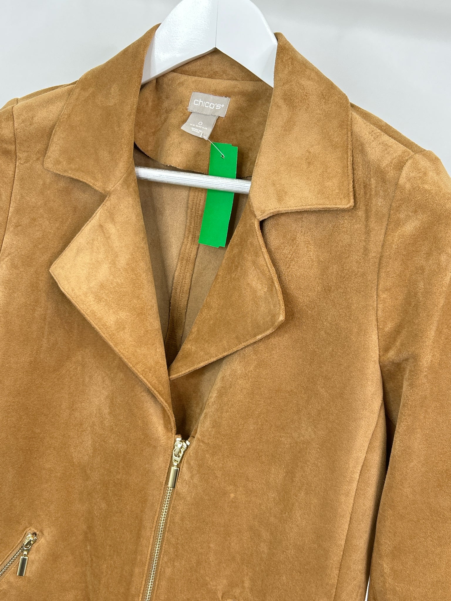 CHICO'S Size 4/6 Tan Women Jacket