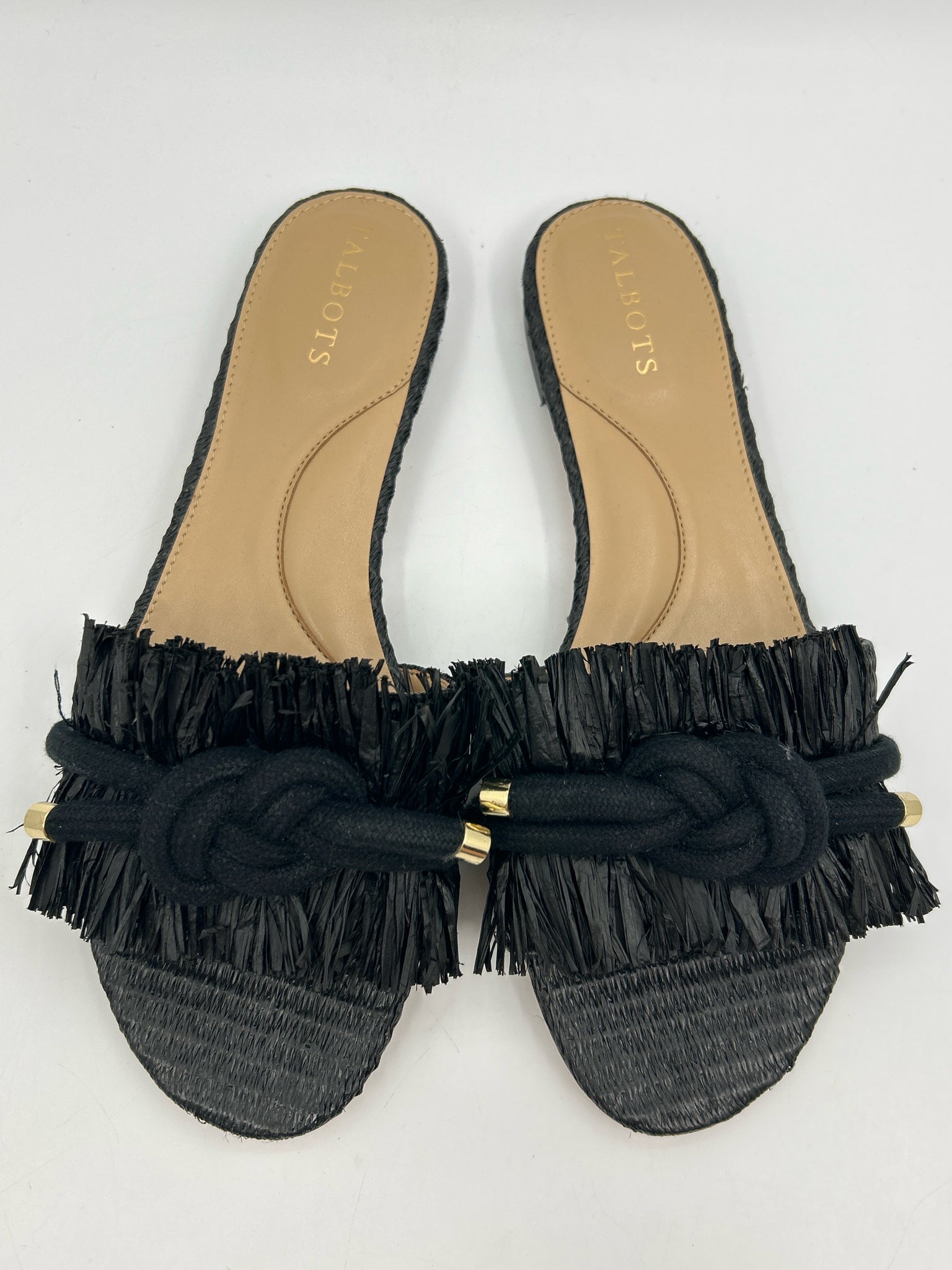 TALBOTS Size 8M Black Women Sandal