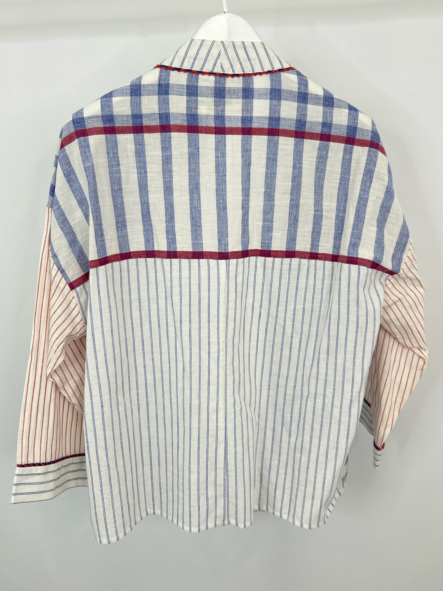 CONDITIONS APPLY Size M/L BLUE & WHITE Women Cardigan