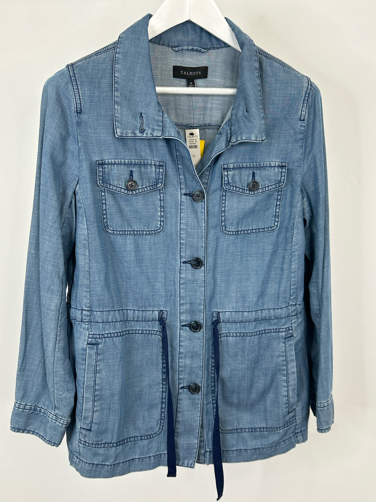 TALBOTS NWT Size M CHAMBRAY Women Jacket