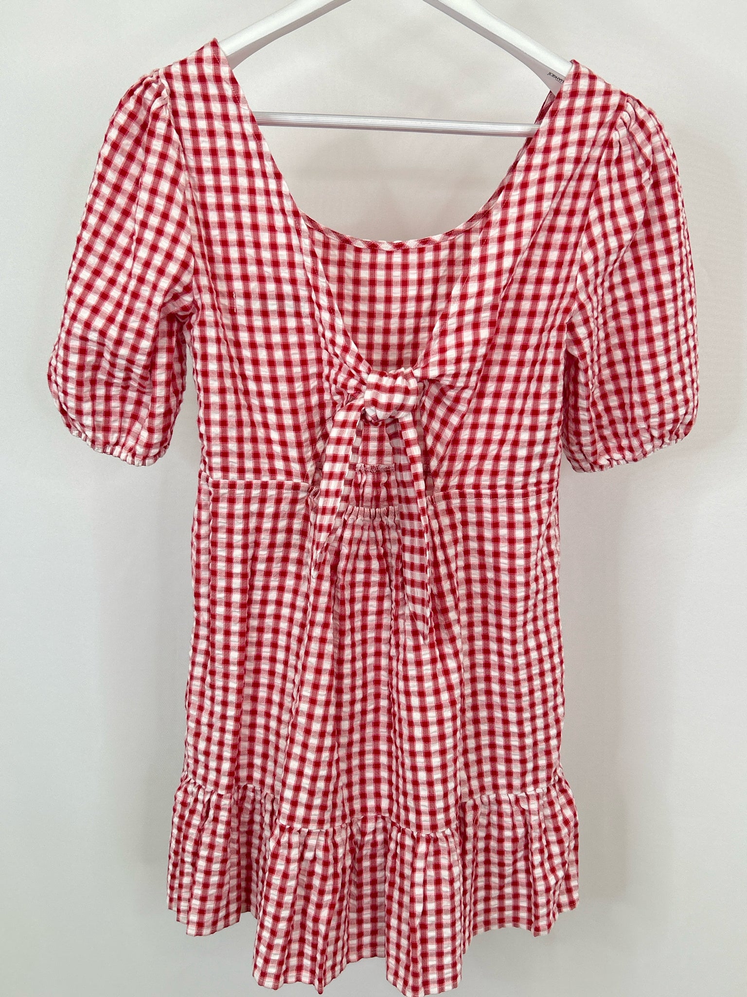 LOFT Size 4 Red & White Women Dress NWT