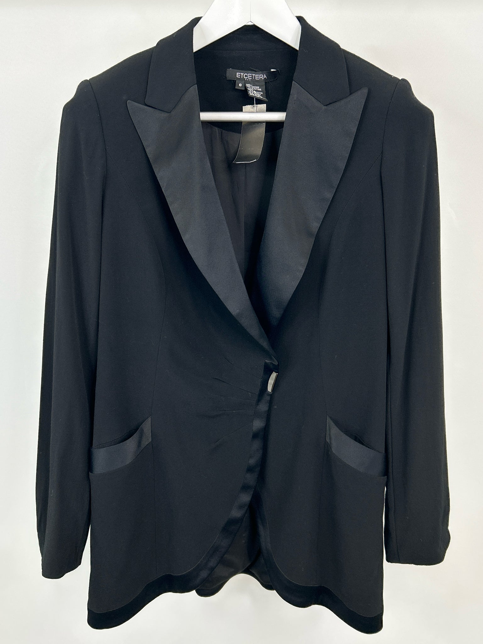 ETCETERA Size 8 Black Women Blazer