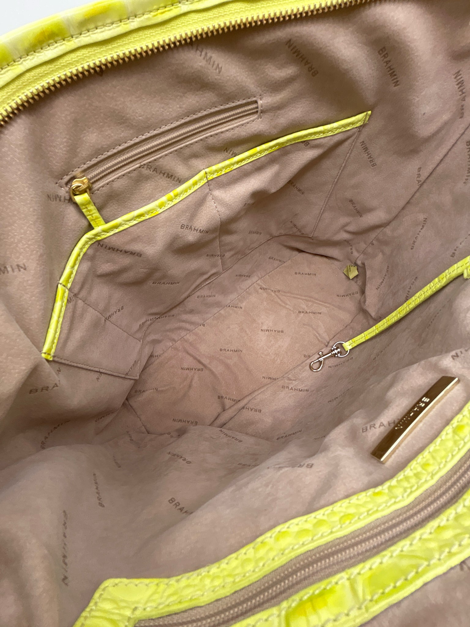 BRAHMIN Yellow Women Tote