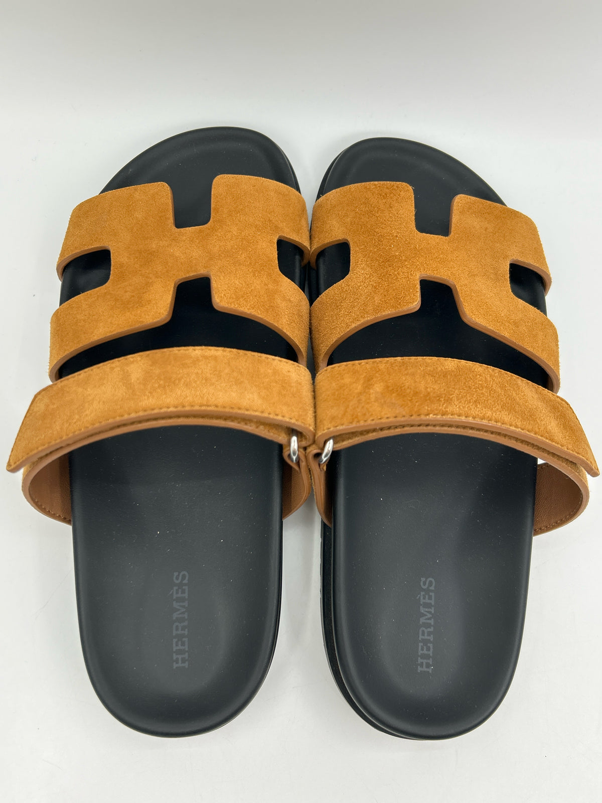 HERMÈS Size 38.5 Brown Women Sandal