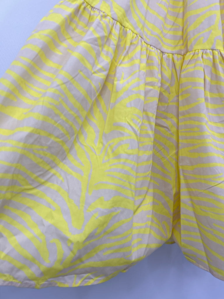 RUNAWAY Women Size XS Yellow Print Skirt