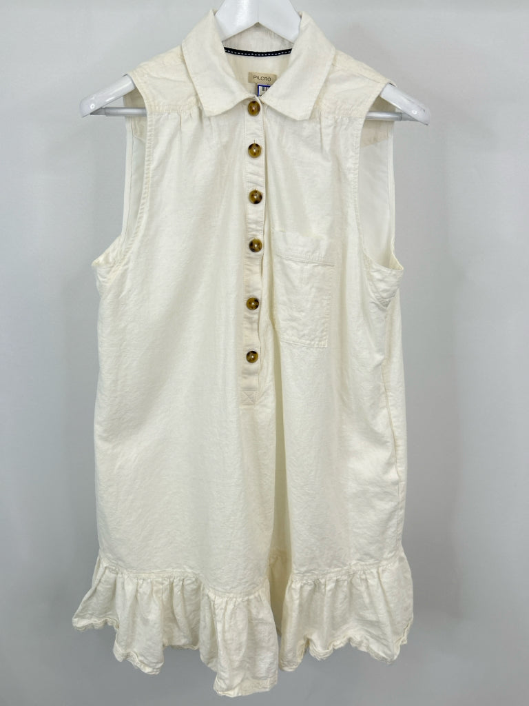 PILCRO Size L Ivory Women's Dress