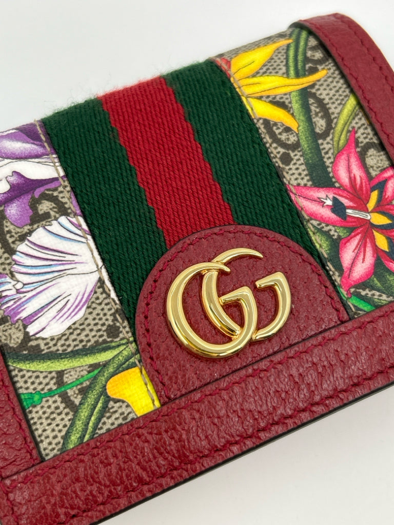 GUCCI Red Print Wallet