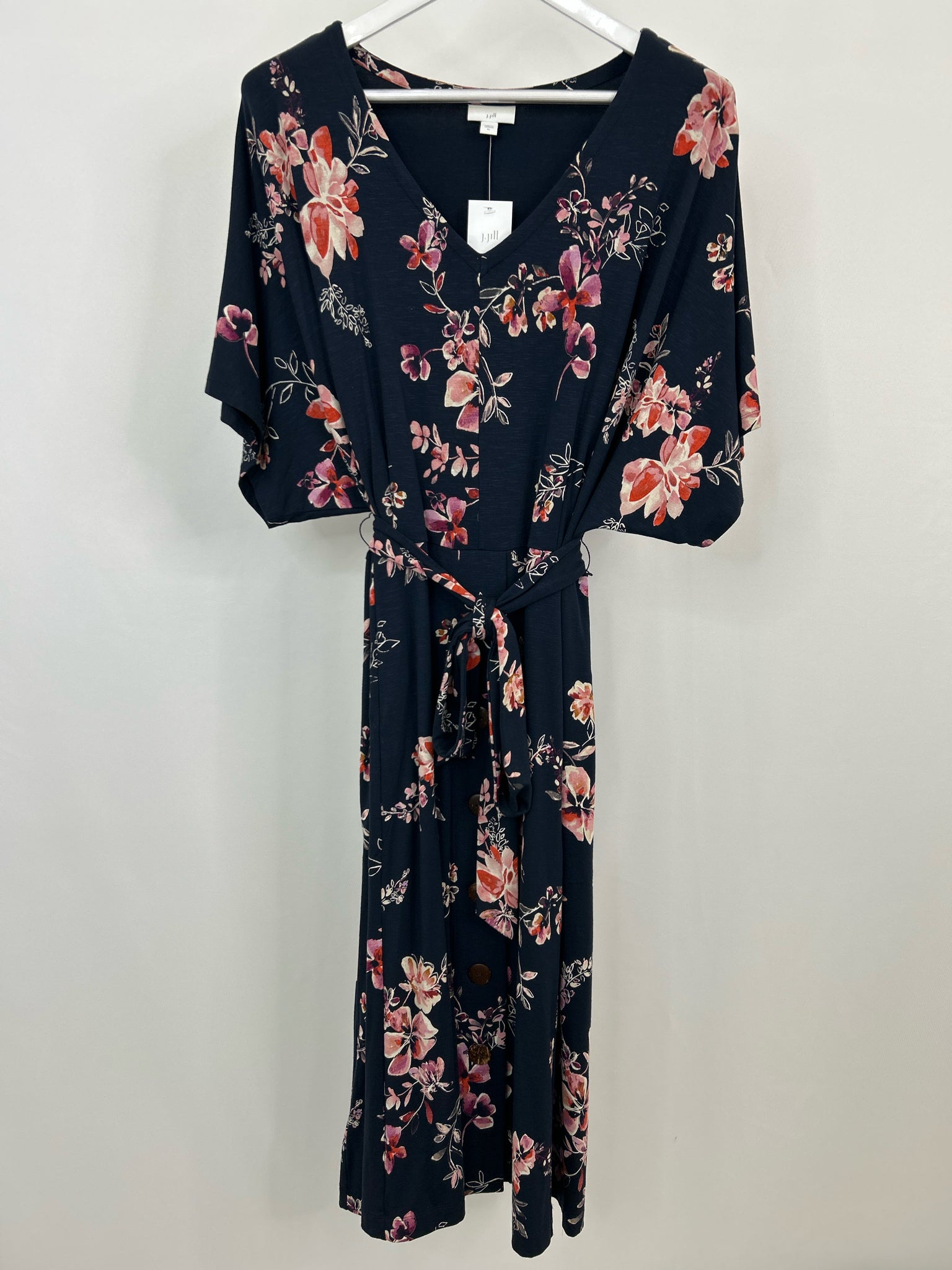 J.Jill Size XL NAVY FLORAL Women Dress
