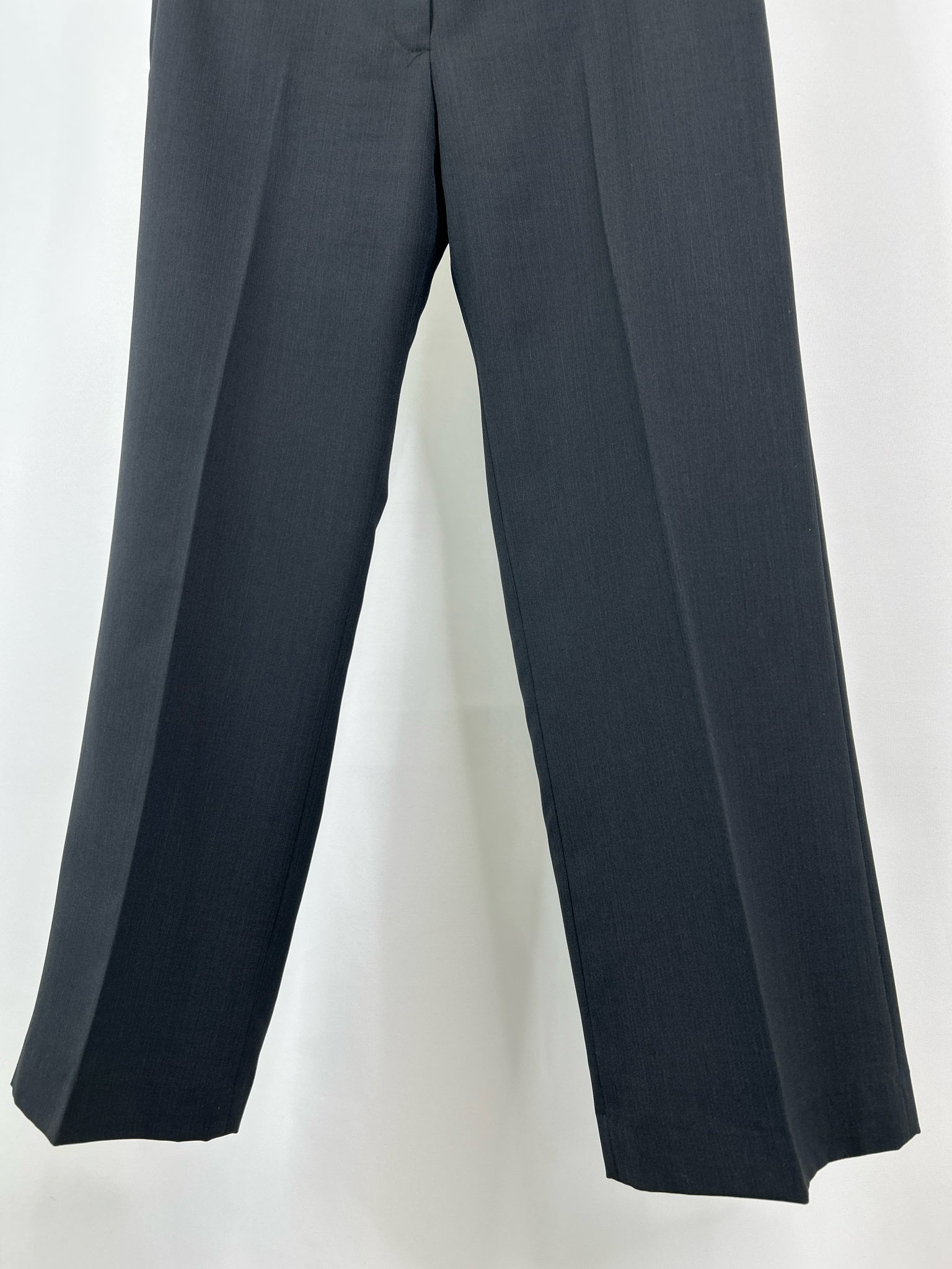 KASPER Size 10 Dark Grey Women 2-Piece w/Pants