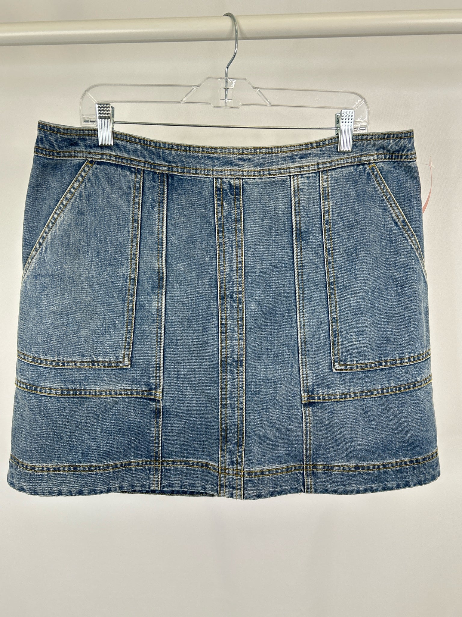 CABI Size 14 BLUE DENIM Women Skirt