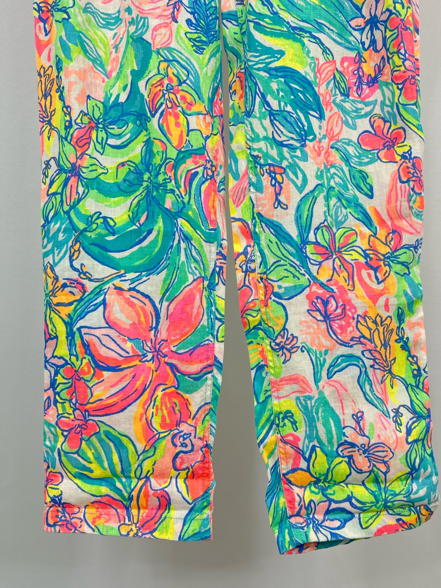 LILLY PULITZER Size XL GREEN AND PINK Women Pants
