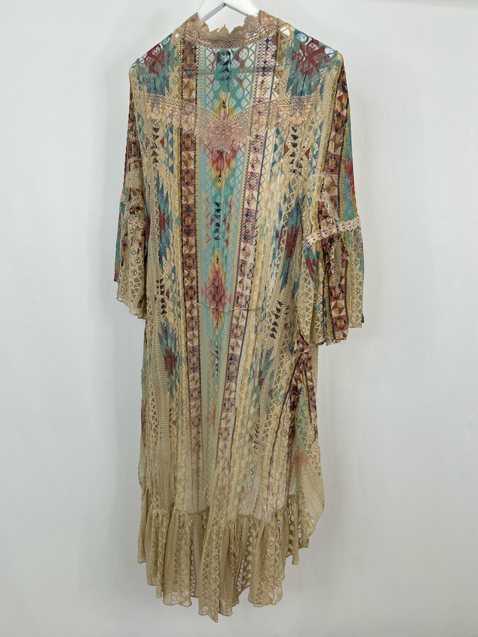 ORIGAMI By Vivien Size M Multi-Color Women Kimono