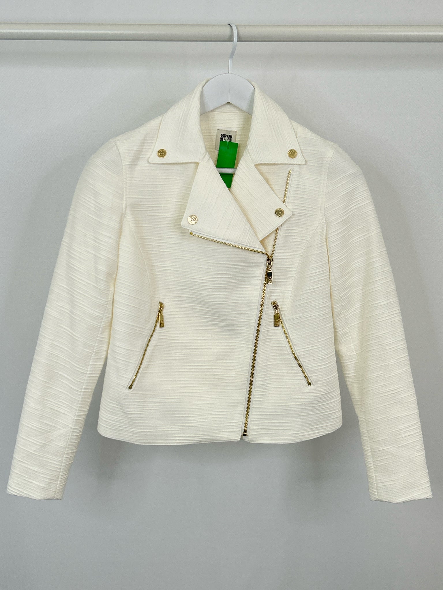 ANNE KLEIN Size XS Ivory Women Jacket
