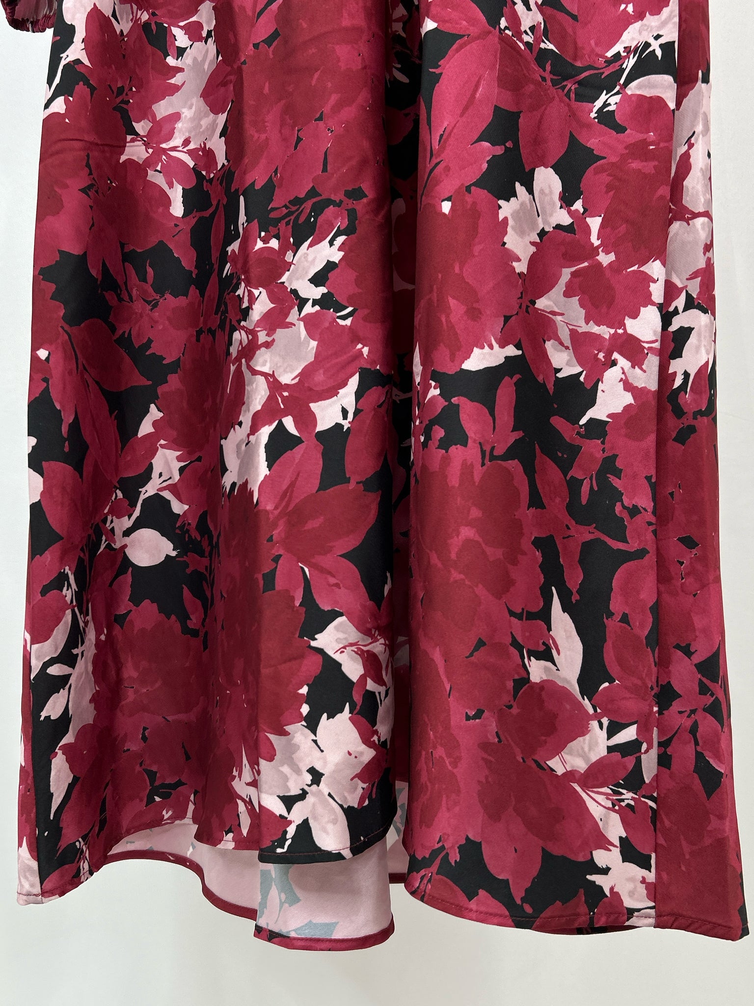 BANANA REPUBLIC Size 12 Red Floral Women Dress NWT