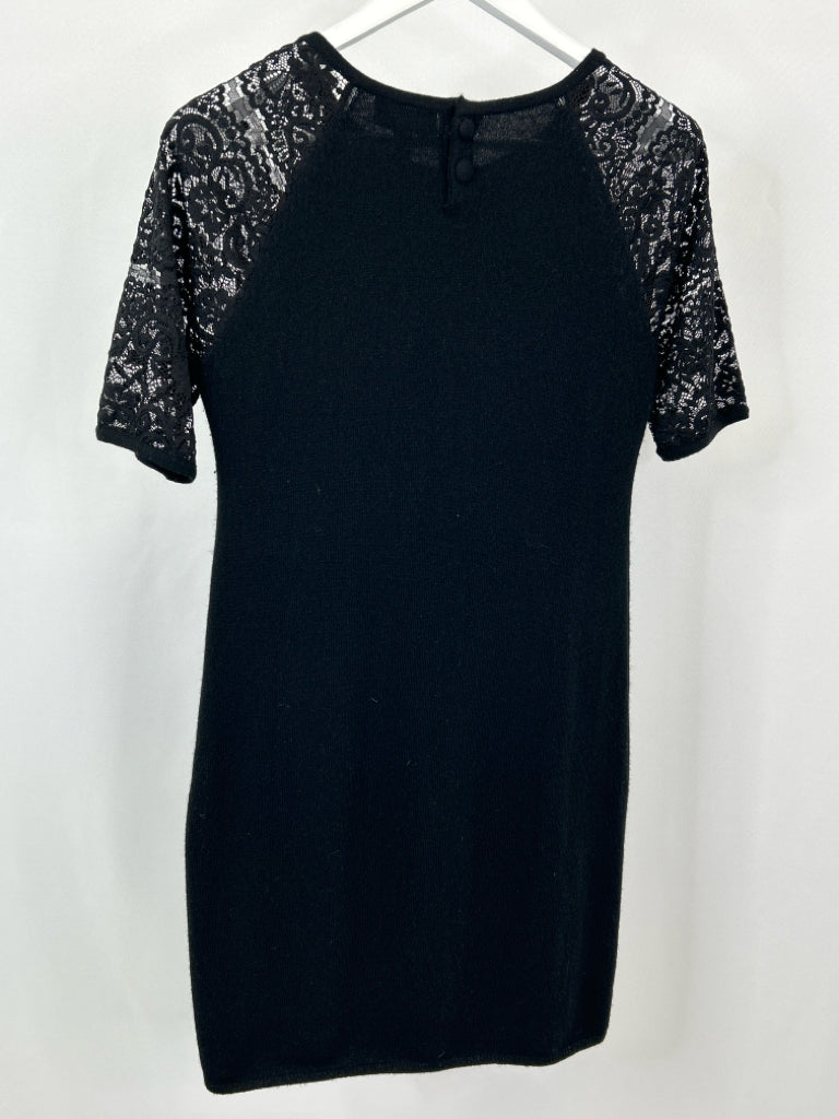 AQUA Women Size L Black Dress