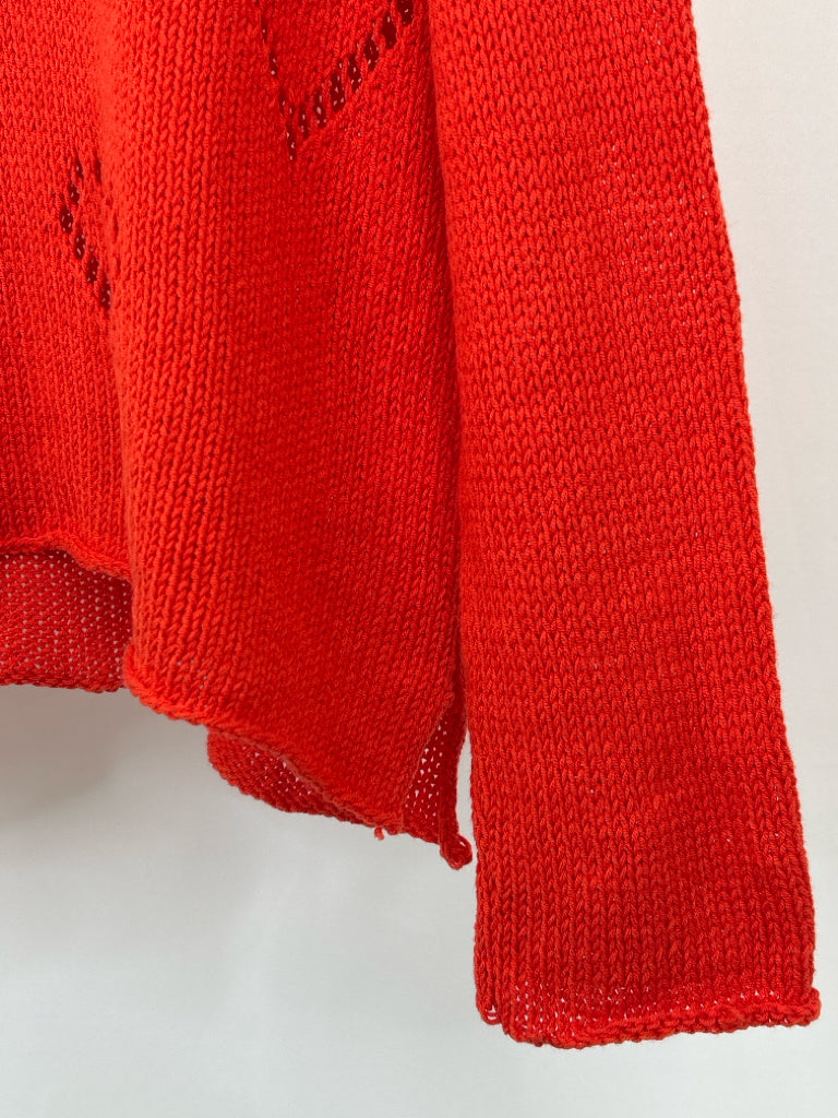 WOODEN SHIPS Women Size M/L Red Sweater