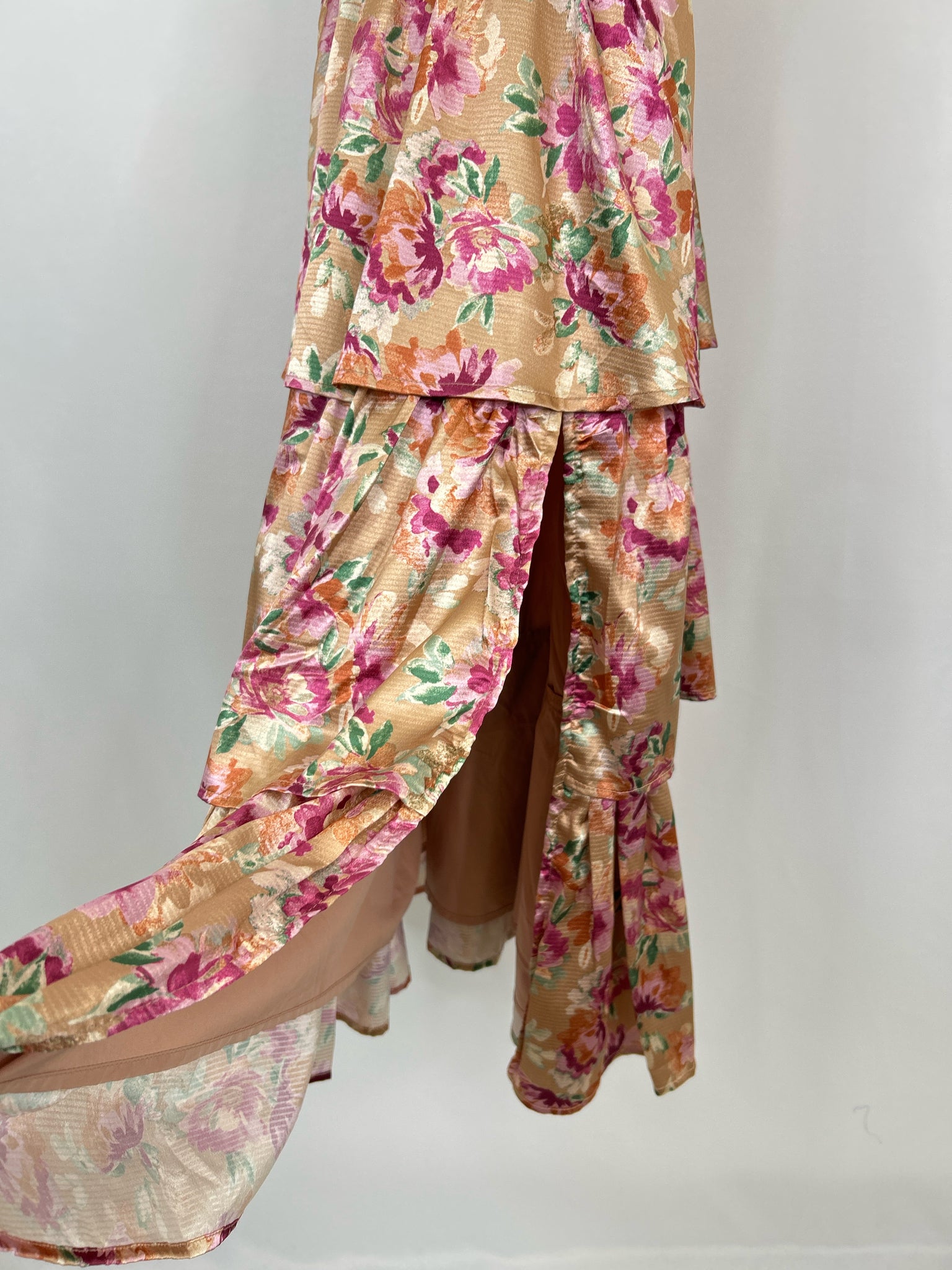 FORE Size M beige & pink Women Dress